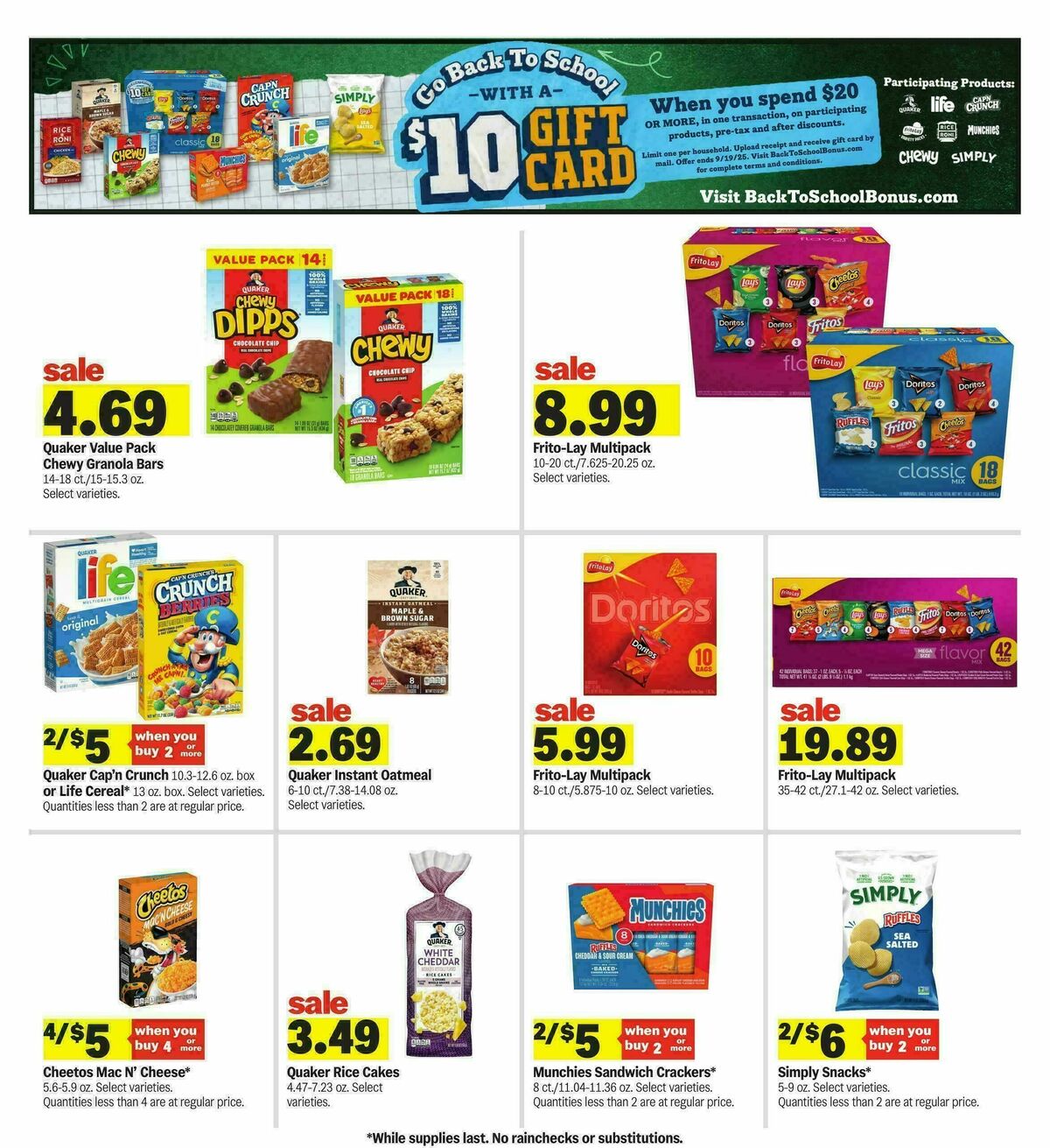 Meijer Weekly Ad from September 3