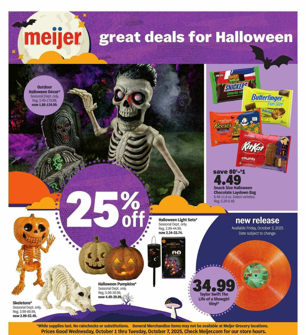 Meijer Great deals for Halloween Weekly Ad from October 1