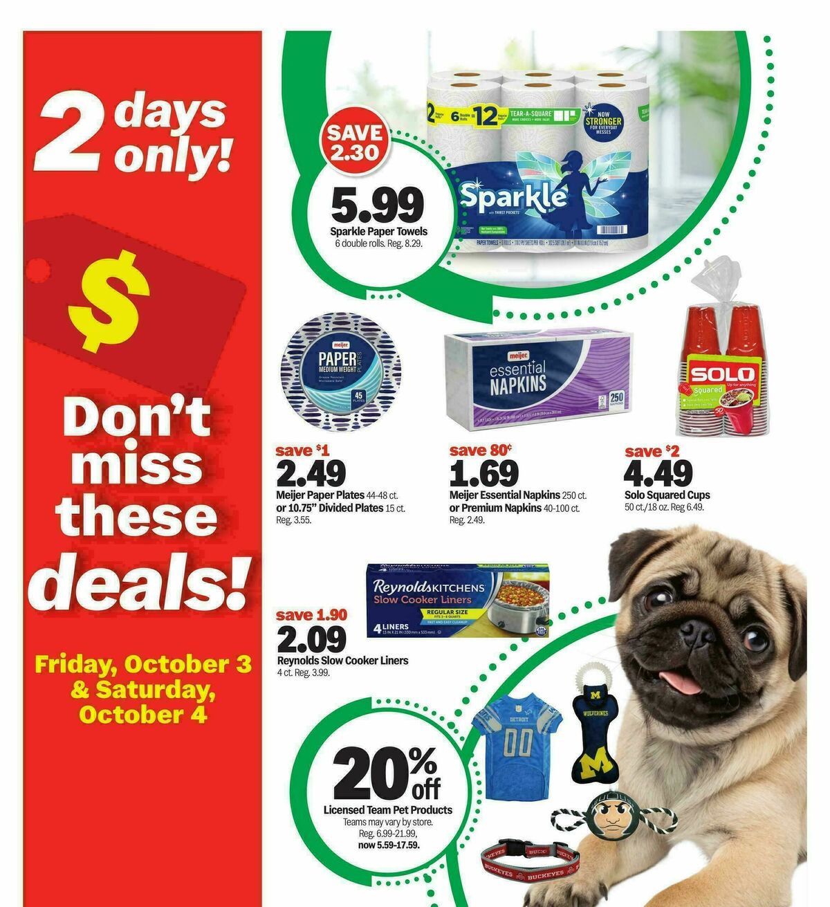 Meijer Super Sale Weekly Ad from October 3
