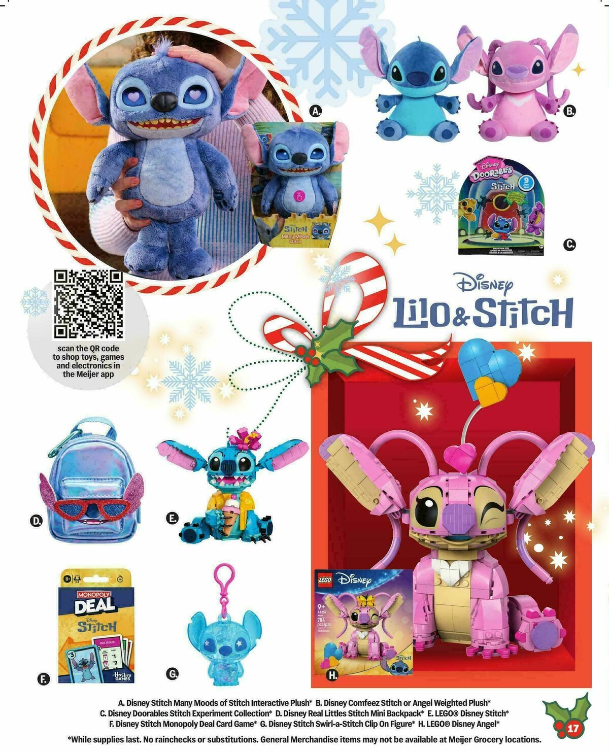 Meijer Holiday gift guide Weekly Ad from October 8