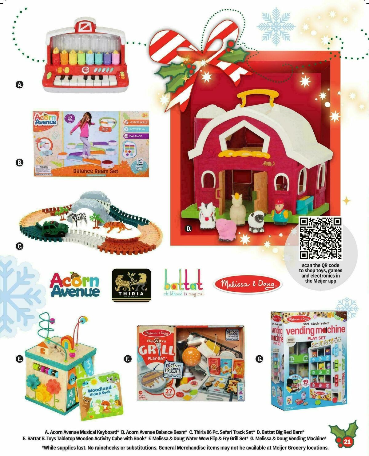 Meijer Holiday gift guide Weekly Ad from October 8