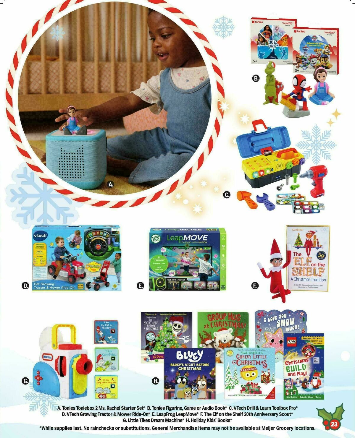 Meijer Holiday gift guide Weekly Ad from October 8