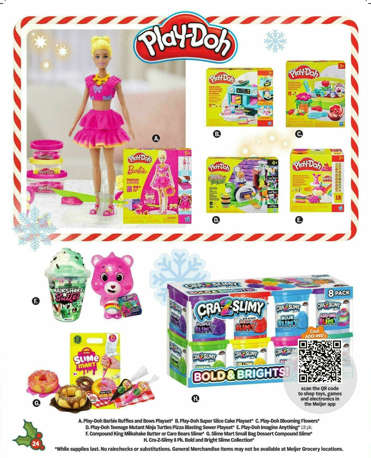 Meijer Holiday gift guide Weekly Ad from October 8