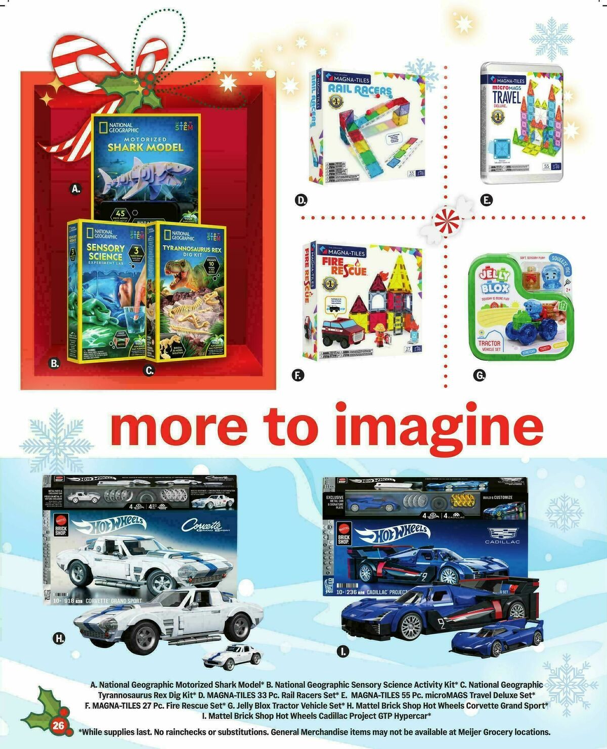 Meijer Holiday gift guide Weekly Ad from October 8