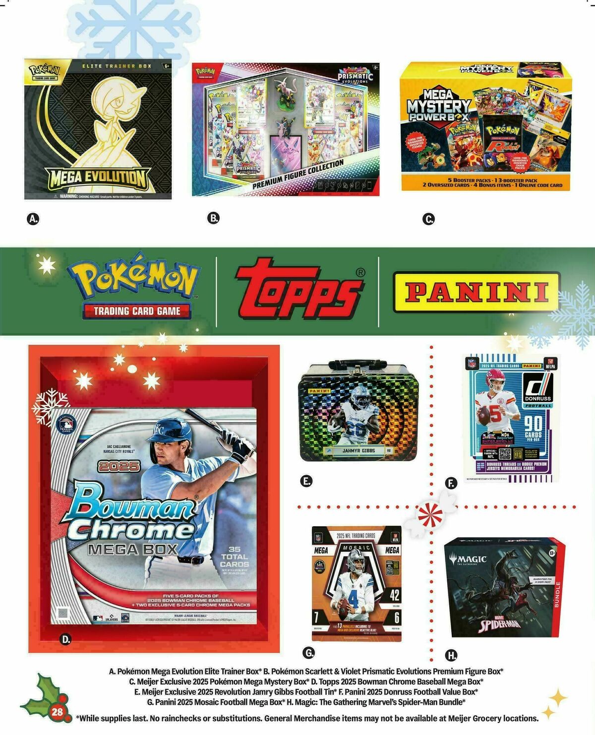 Meijer Holiday gift guide Weekly Ad from October 8