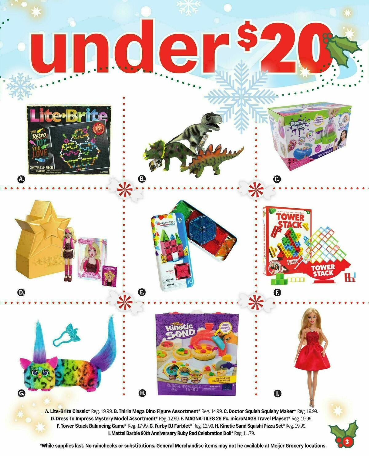 Meijer Holiday gift guide Weekly Ad from October 8