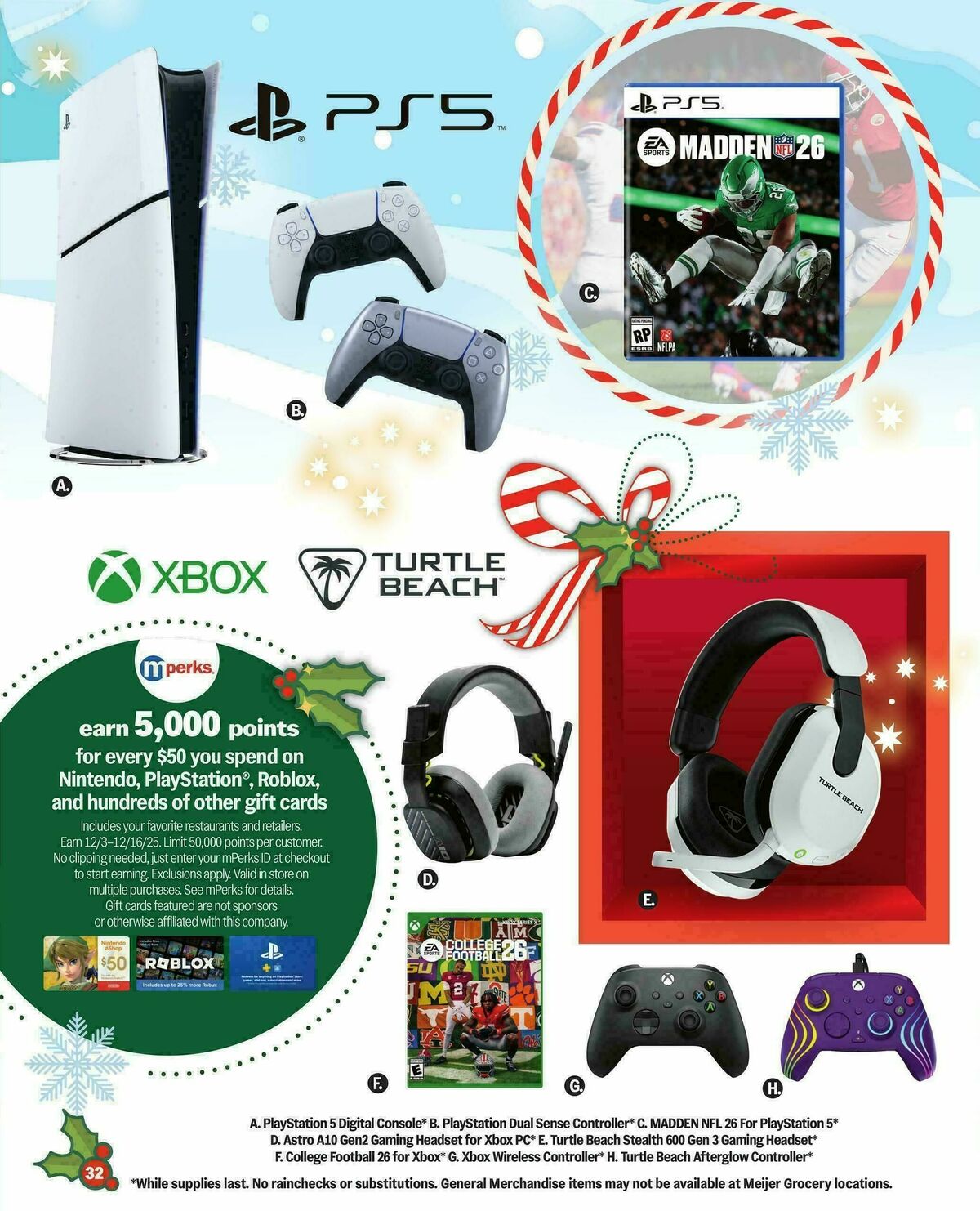 Meijer Holiday gift guide Weekly Ad from October 8