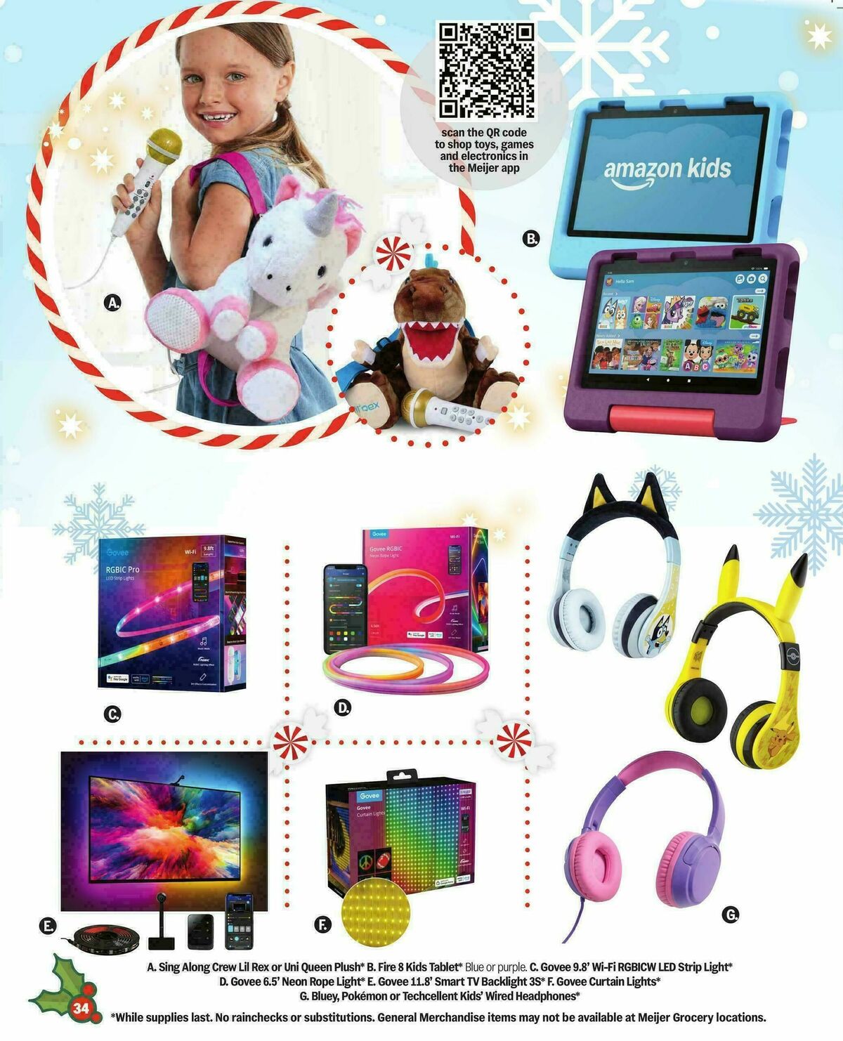 Meijer Holiday gift guide Weekly Ad from October 8
