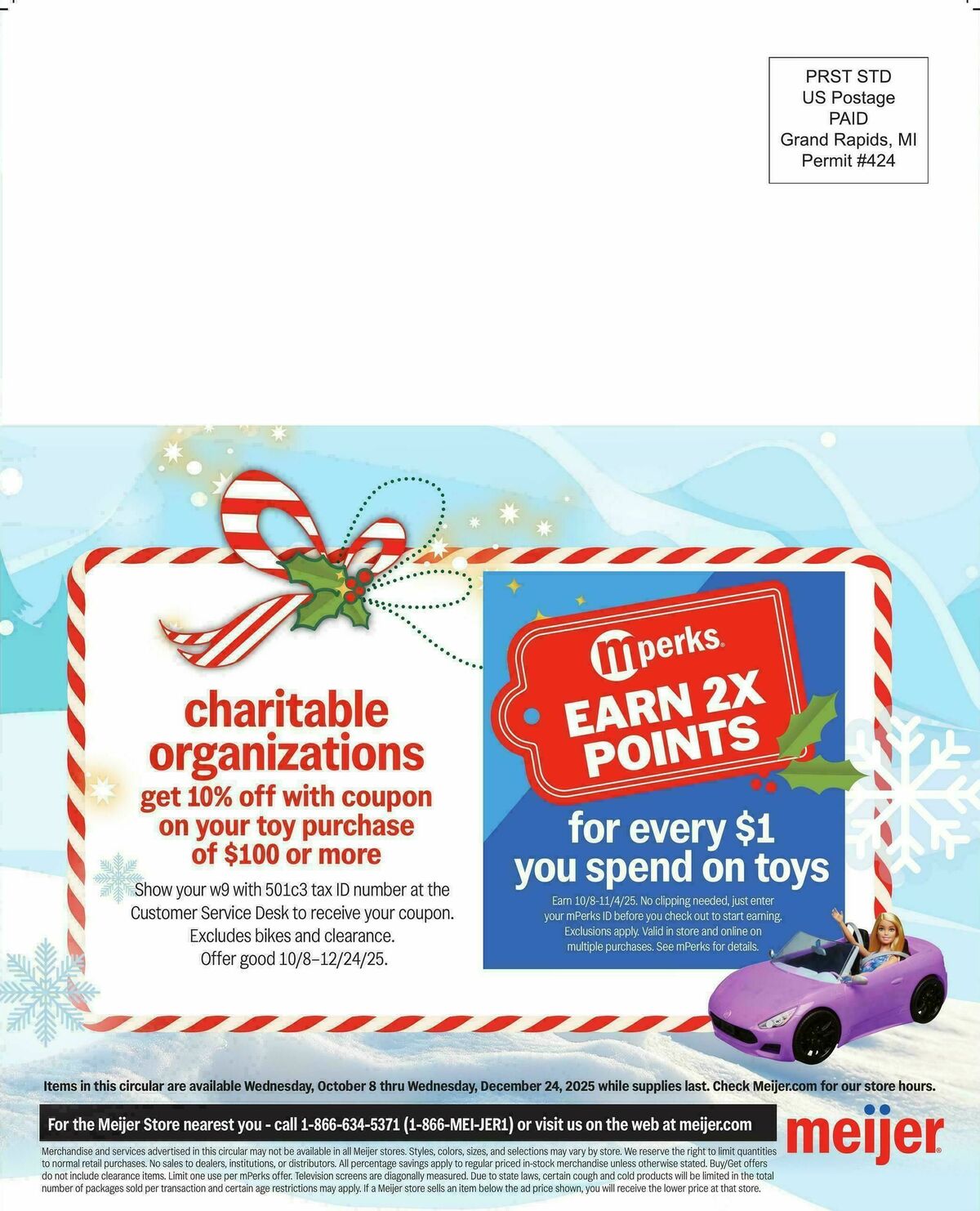 Meijer Holiday gift guide Weekly Ad from October 8