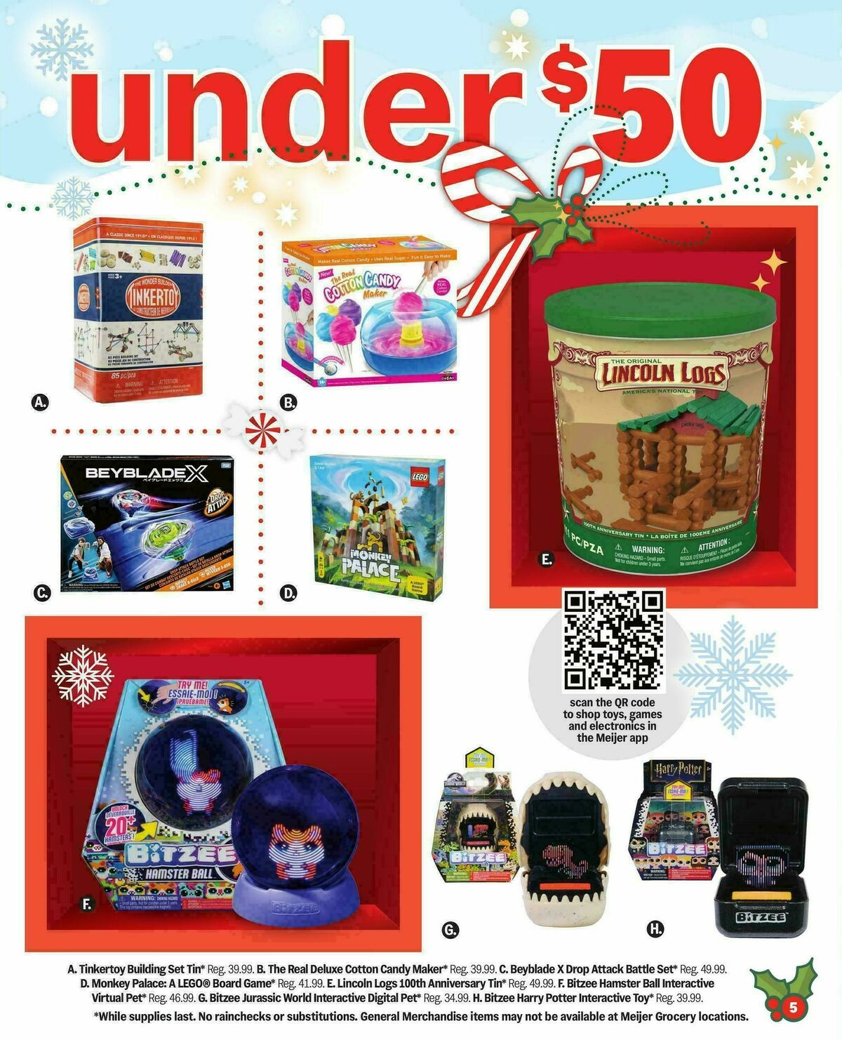 Meijer Holiday gift guide Weekly Ad from October 8