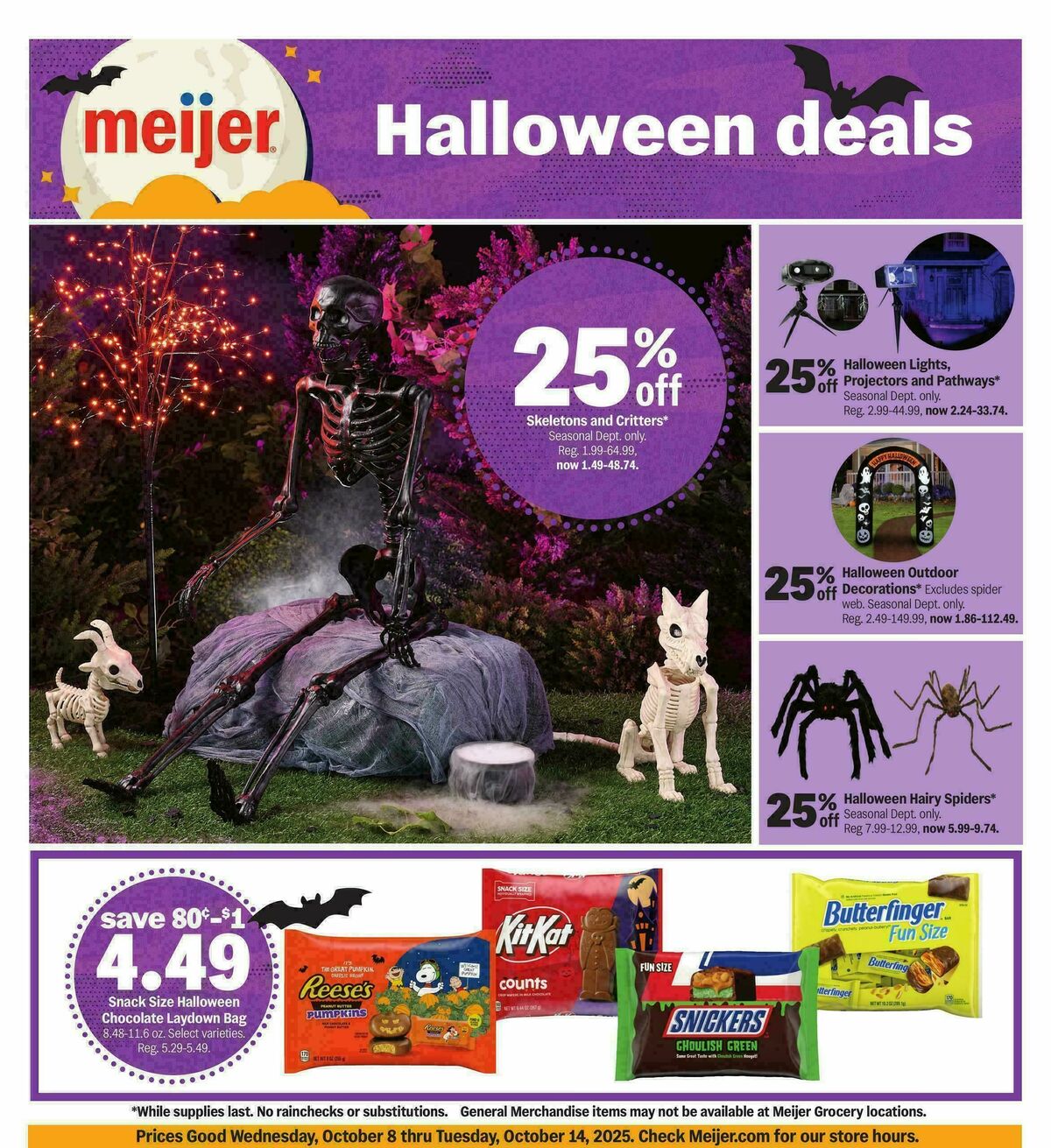 Meijer Halloween Weekly Ad from October 8