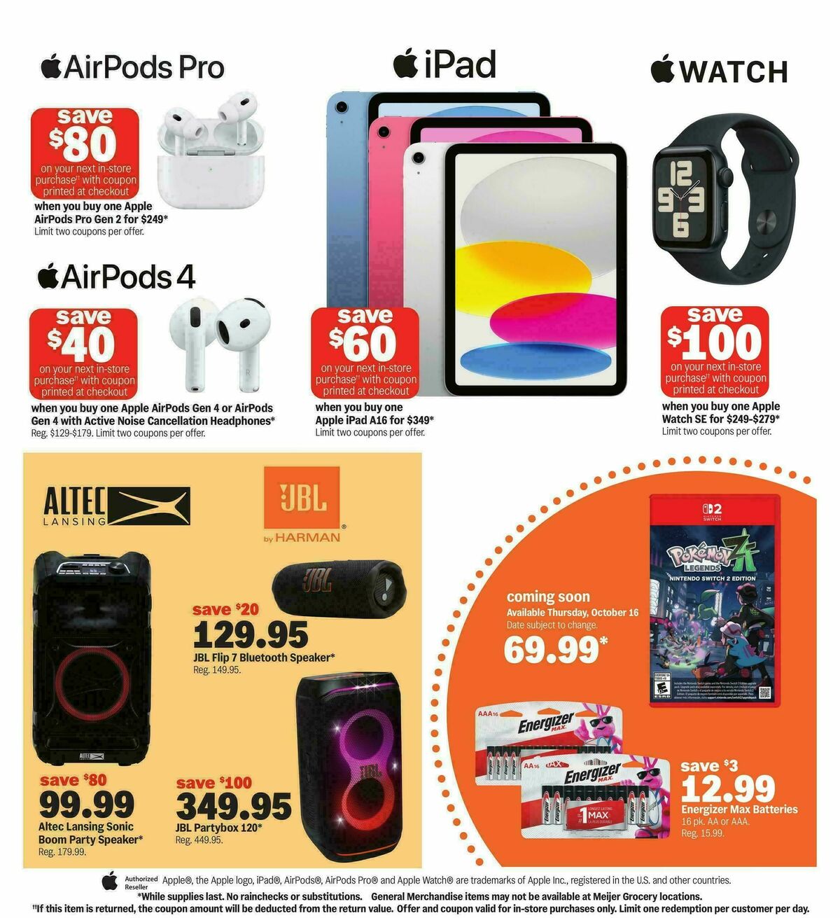 Meijer Halloween Weekly Ad from October 8