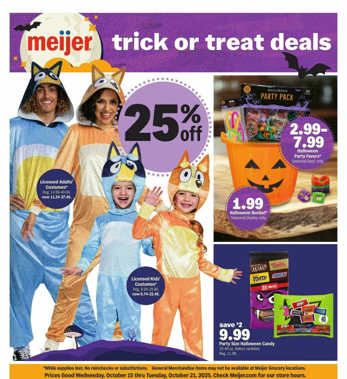 Meijer Trick or treat deals Weekly Ad from October 15