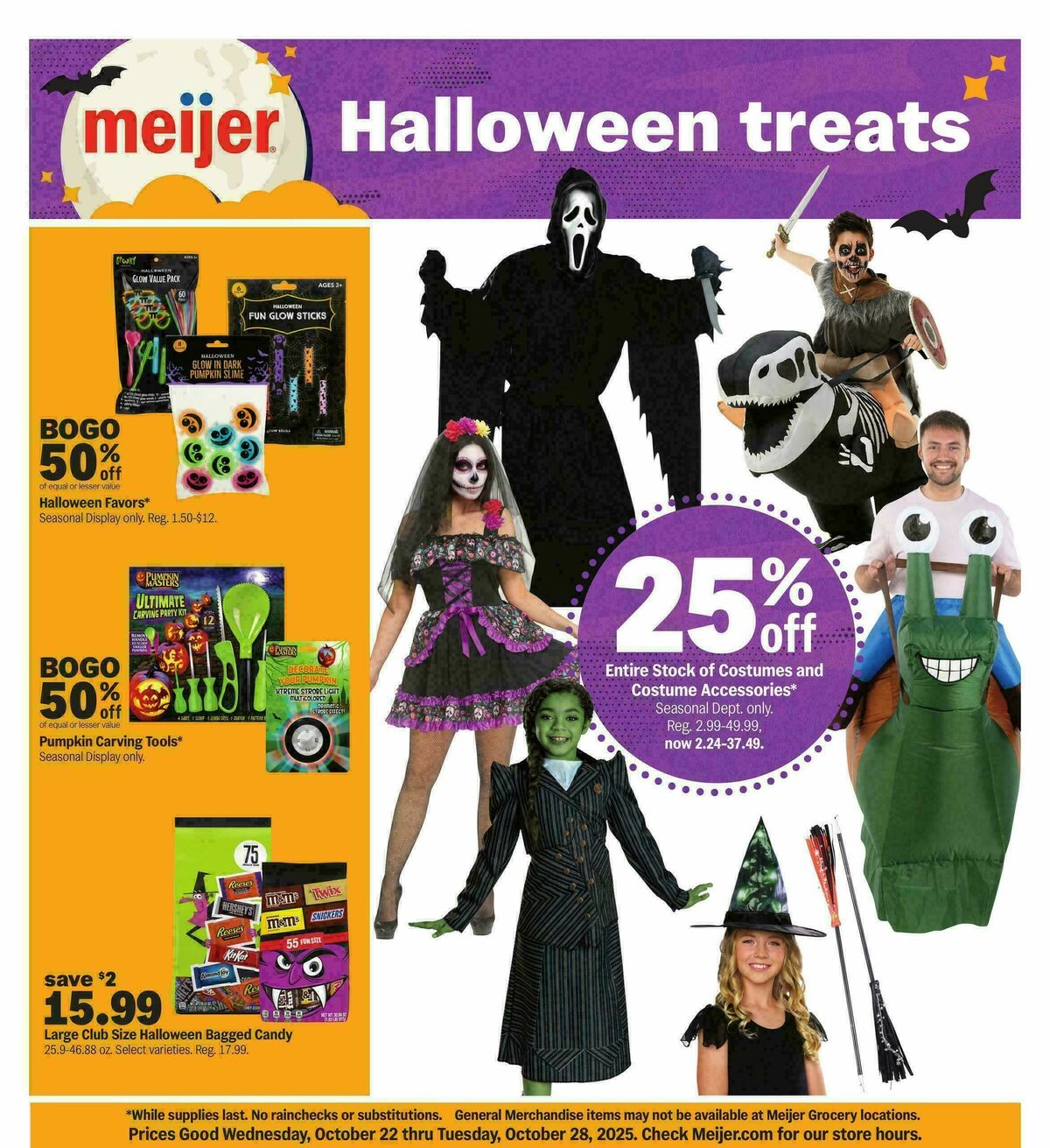 Meijer Halloween treats Weekly Ad from October 22