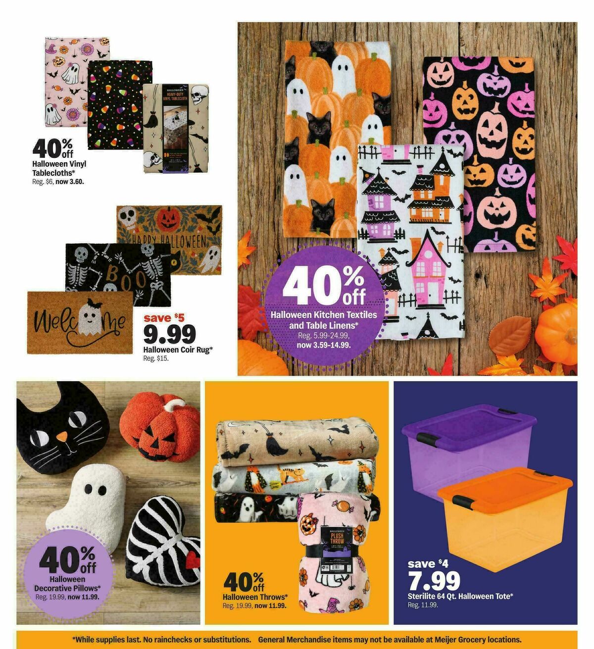 Meijer Halloween deals Weekly Ad from October 29
