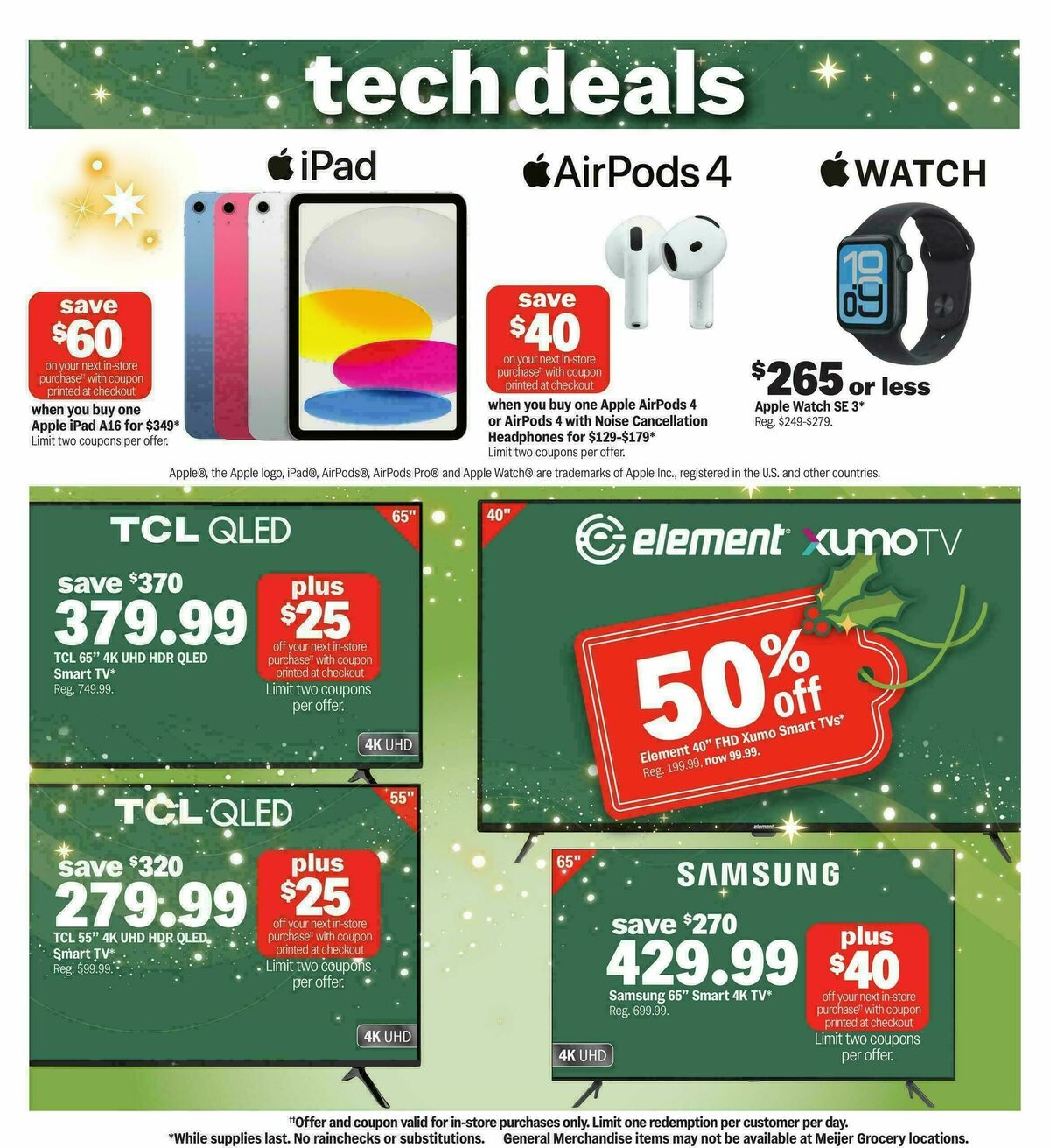 Meijer Holiday deals! Weekly Ad from November 5
