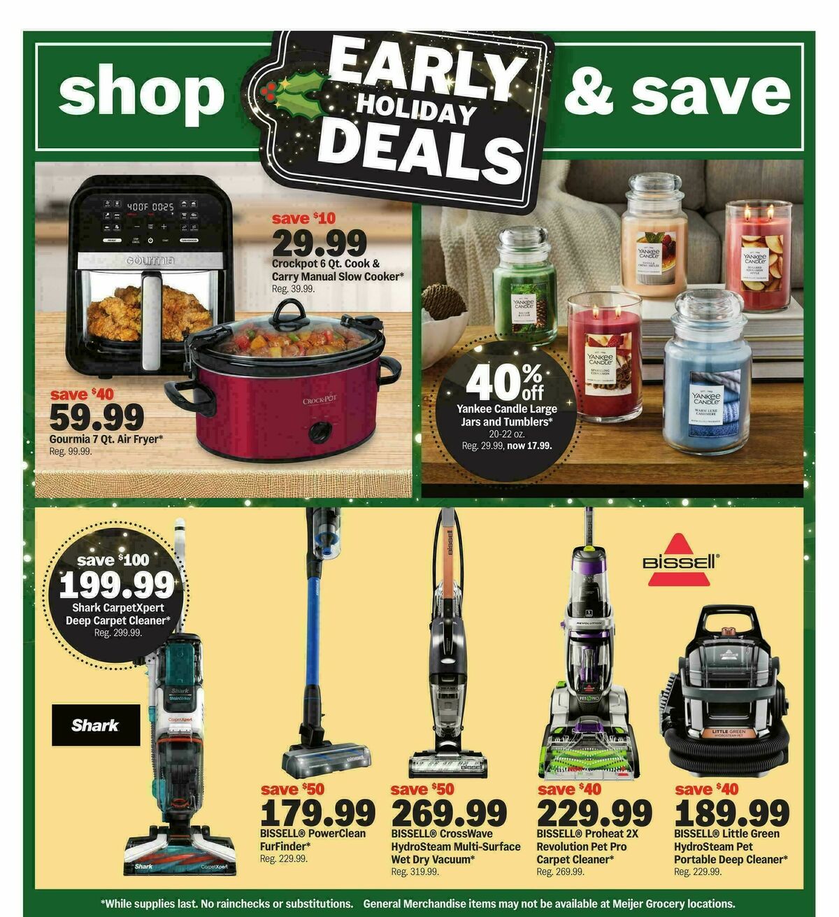 Meijer Seasonal deals Weekly Ad from October 29