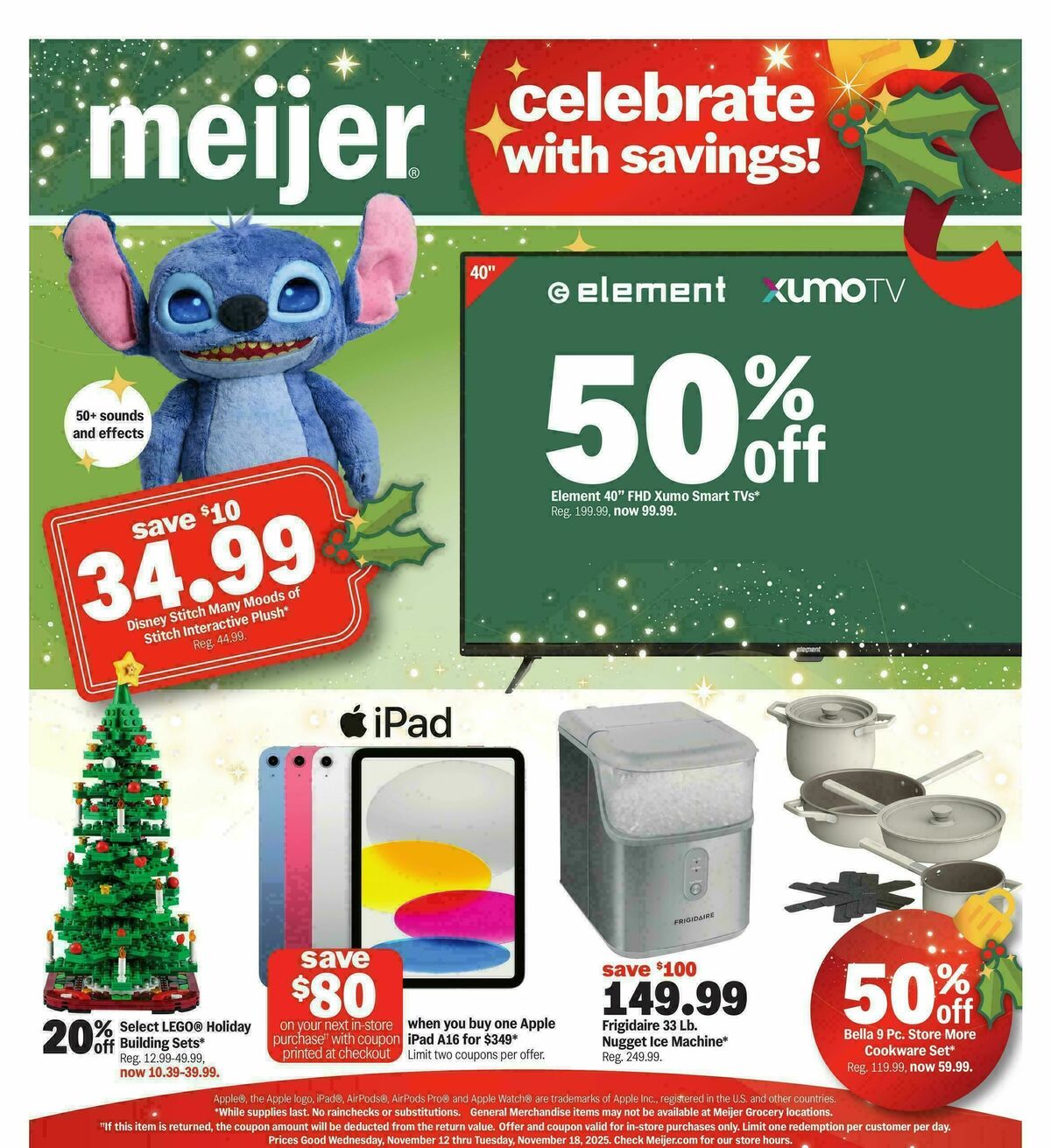 Meijer Celebrate with savings! Weekly Ad from November 12