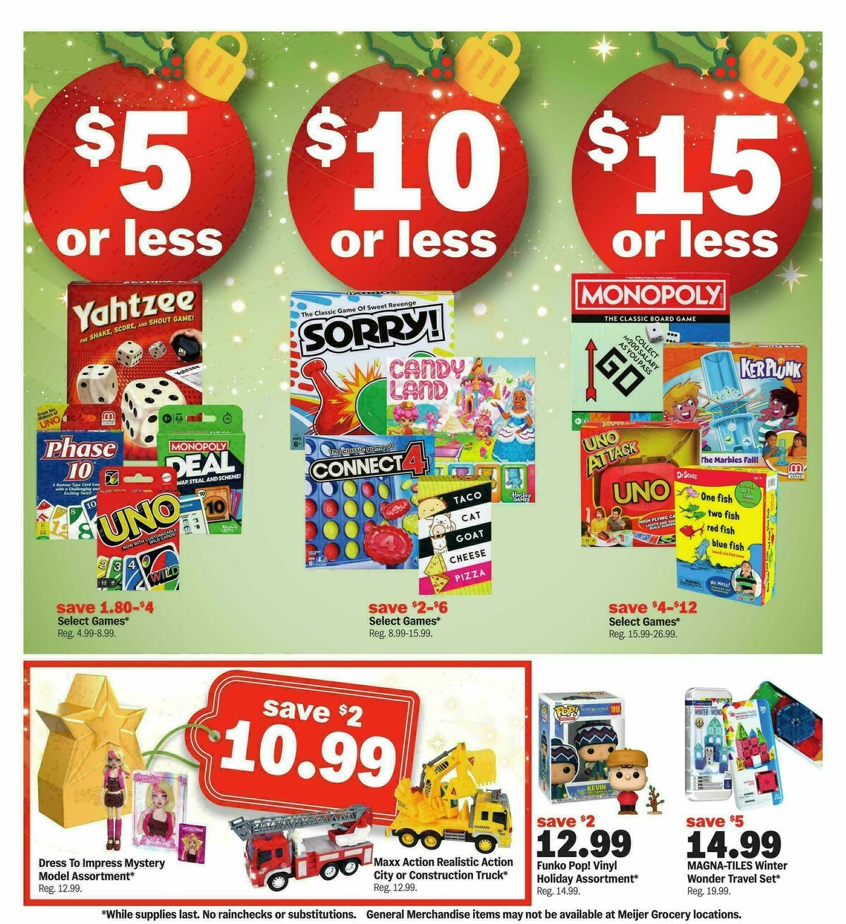Meijer Celebrate with savings! Weekly Ad from November 12