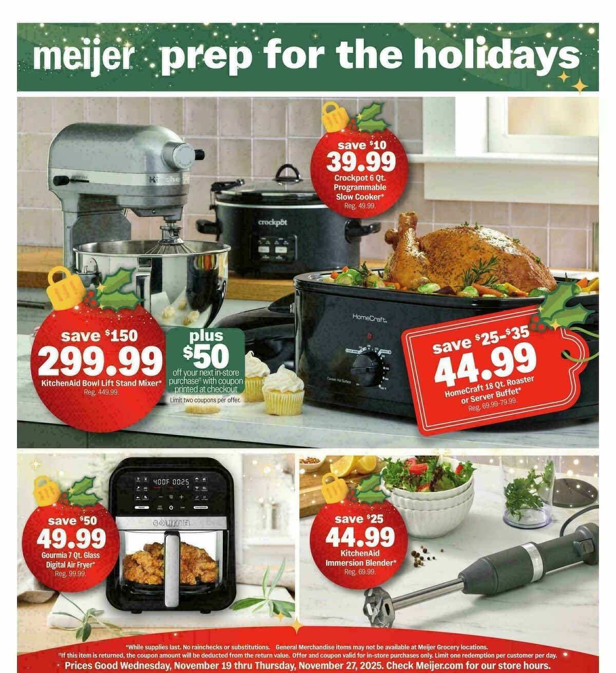 Meijer Prep for the holidays! Weekly Ad from November 19