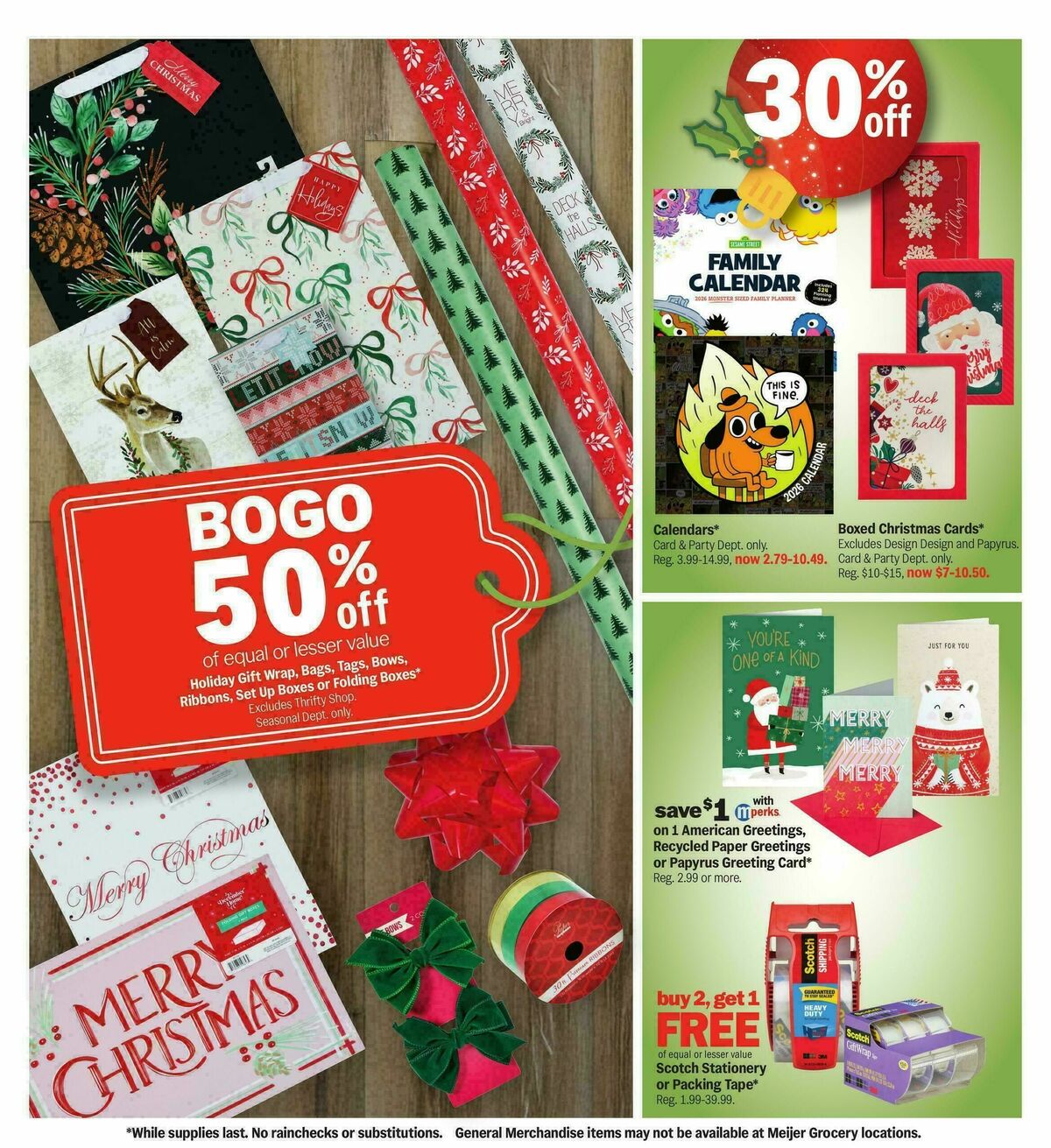 Meijer Holiday deals! Weekly Ad from November 28