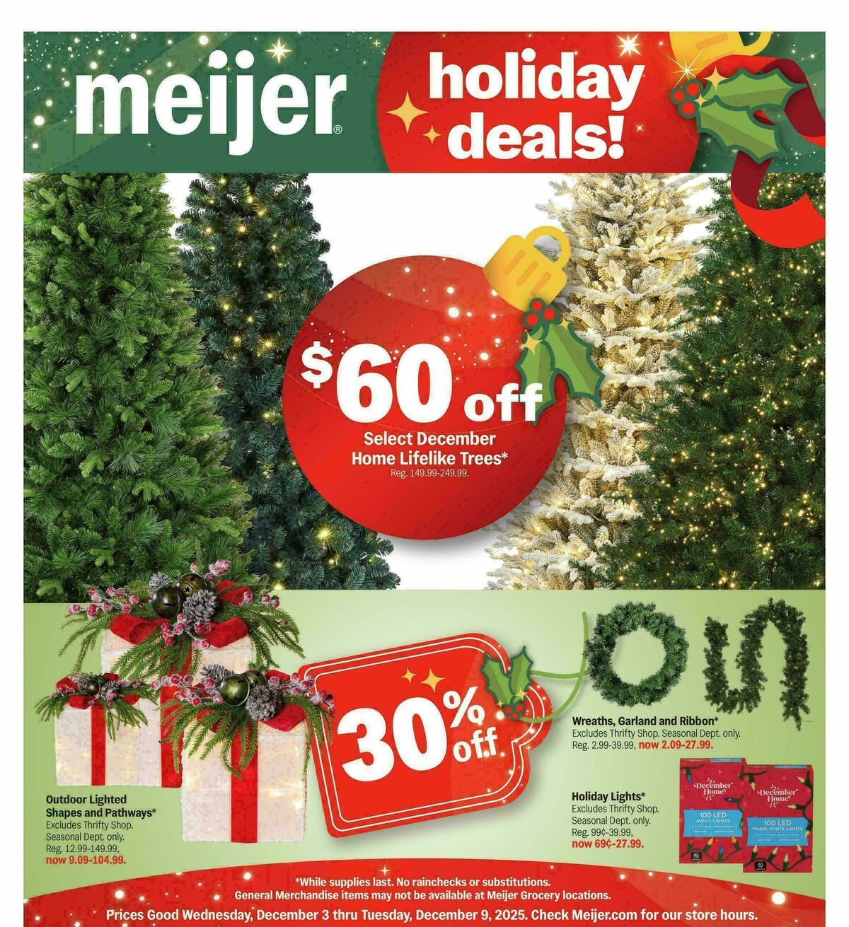 Meijer Holiday deals! Weekly Ad from December 3