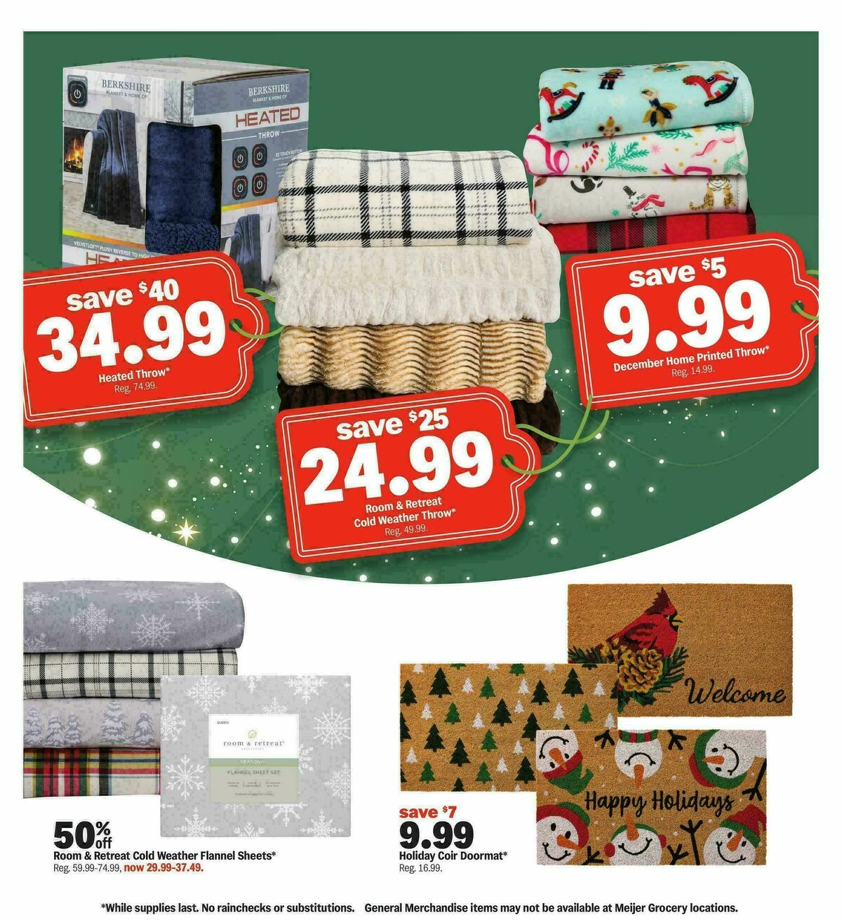 Meijer Holiday deals! Weekly Ad from December 3
