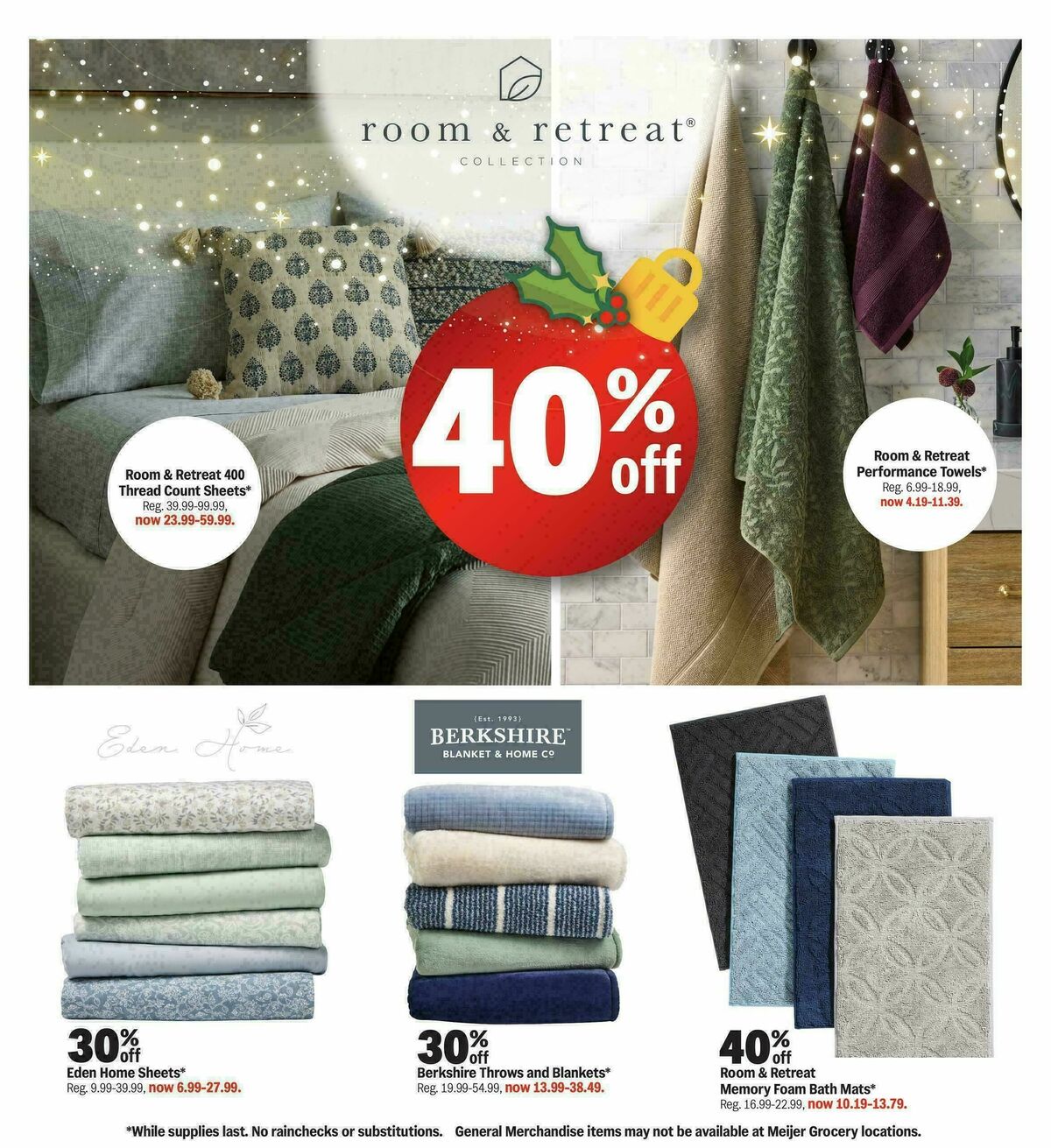 Meijer Holiday deals! Weekly Ad from December 3