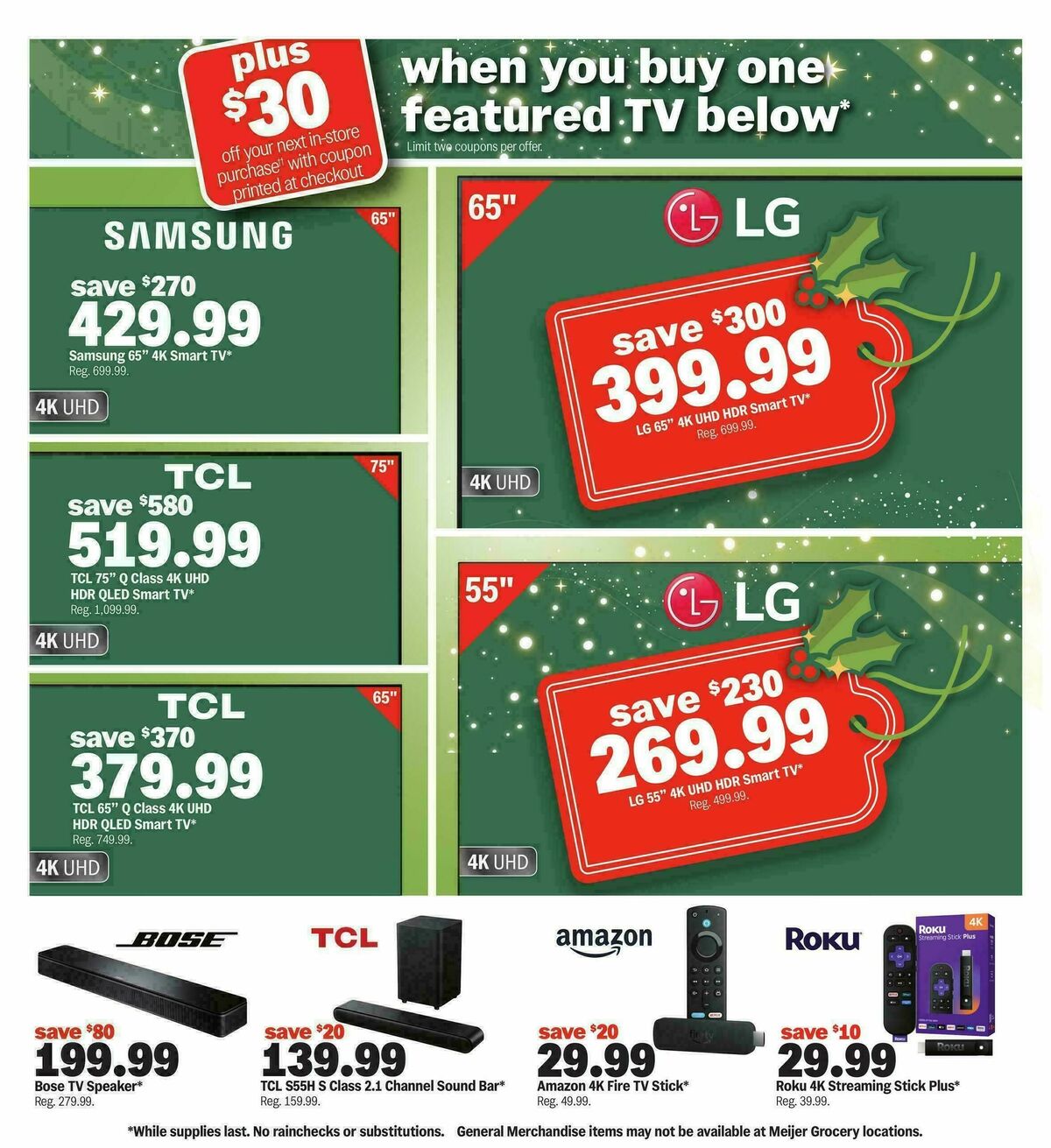 Meijer Holiday deals! Weekly Ad from December 3