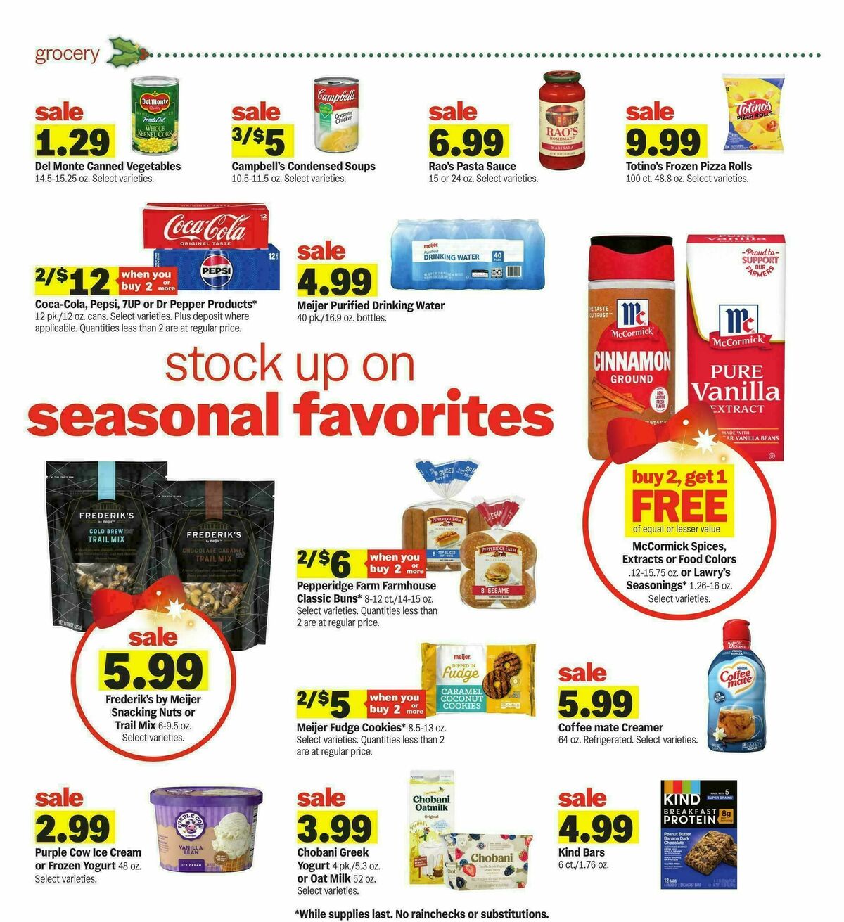 Meijer Weekly Ad from December 3