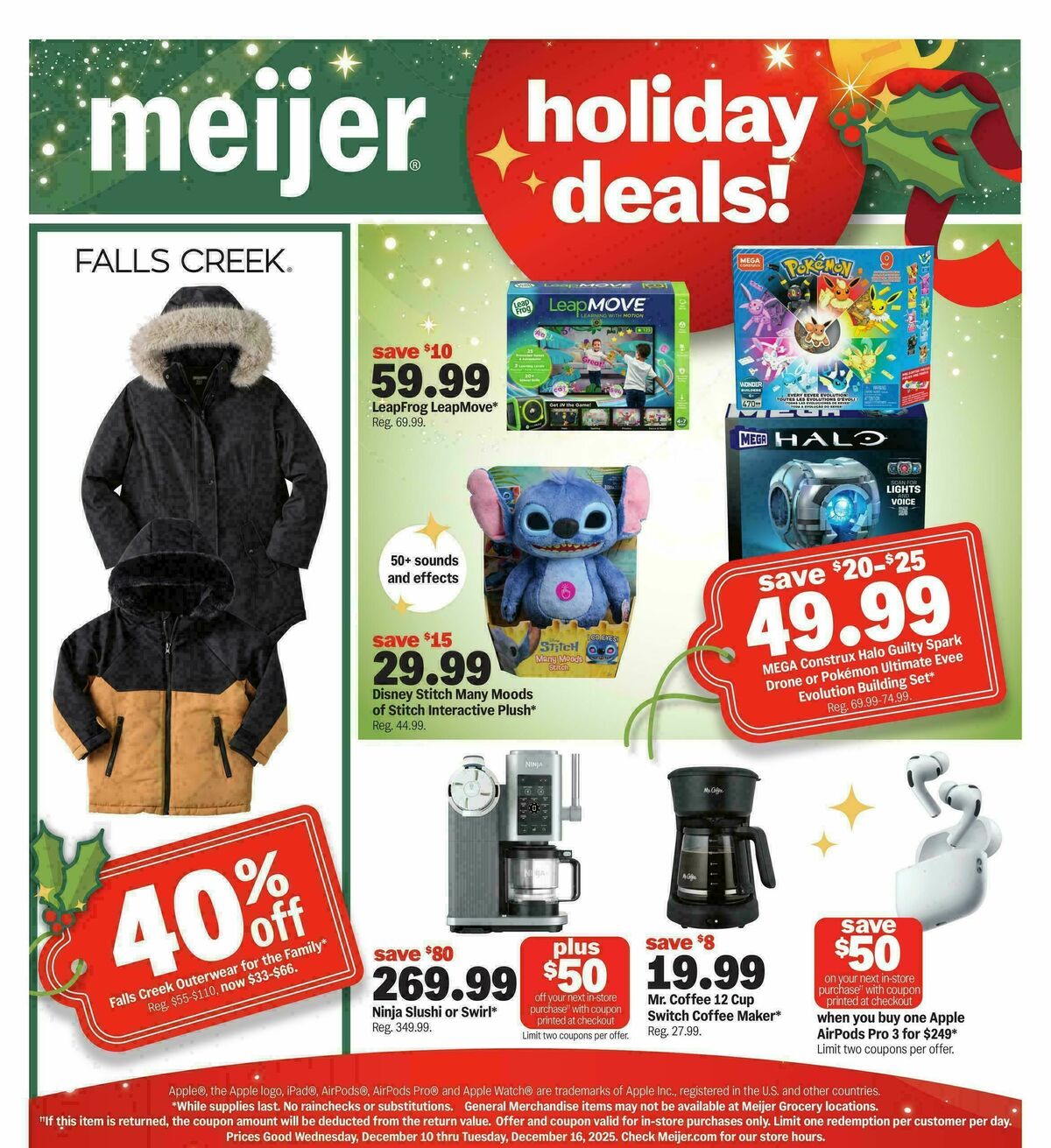 Meijer Holiday deals! Weekly Ad from December 10