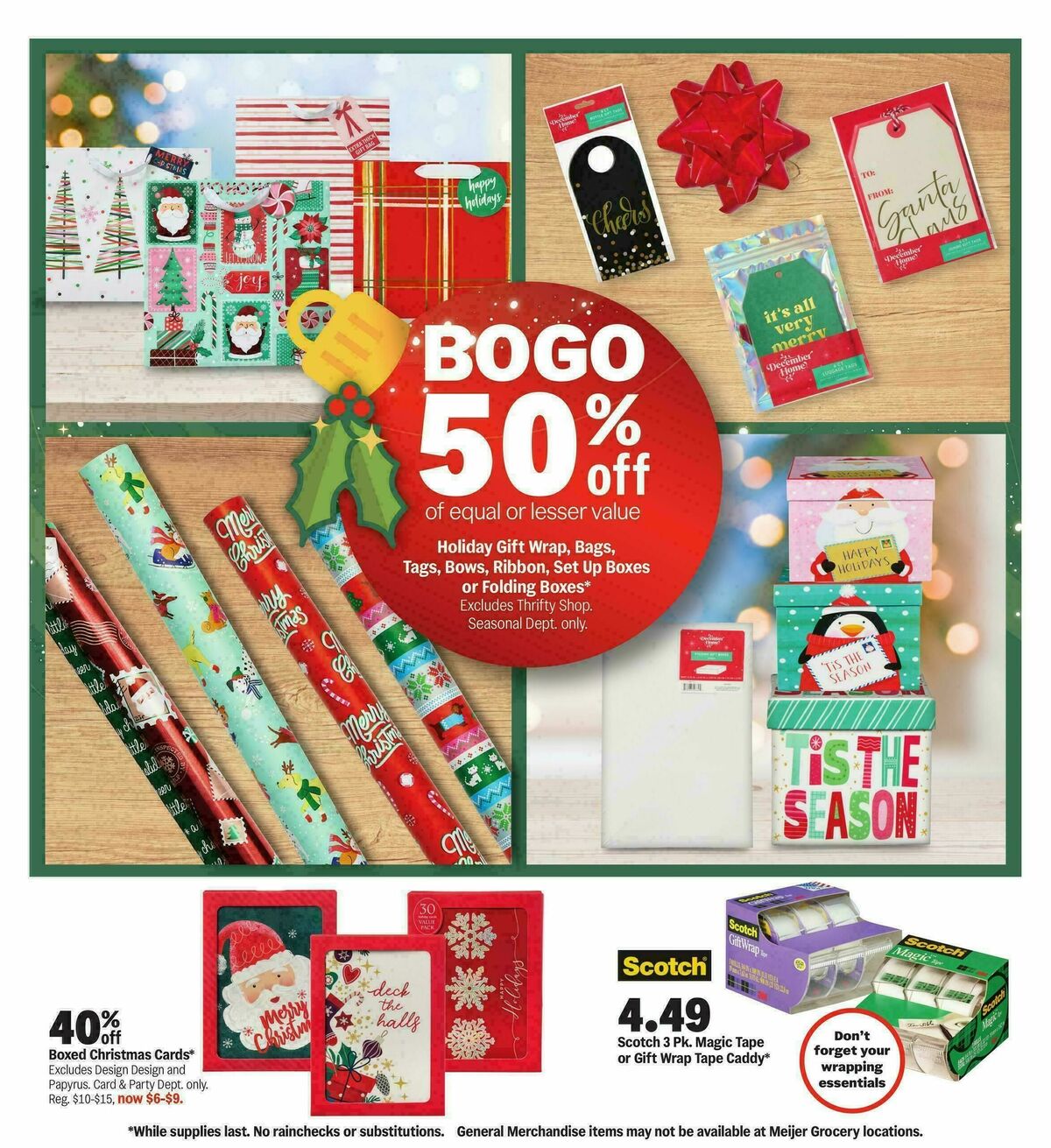 Meijer Holiday deals! Weekly Ad from December 10