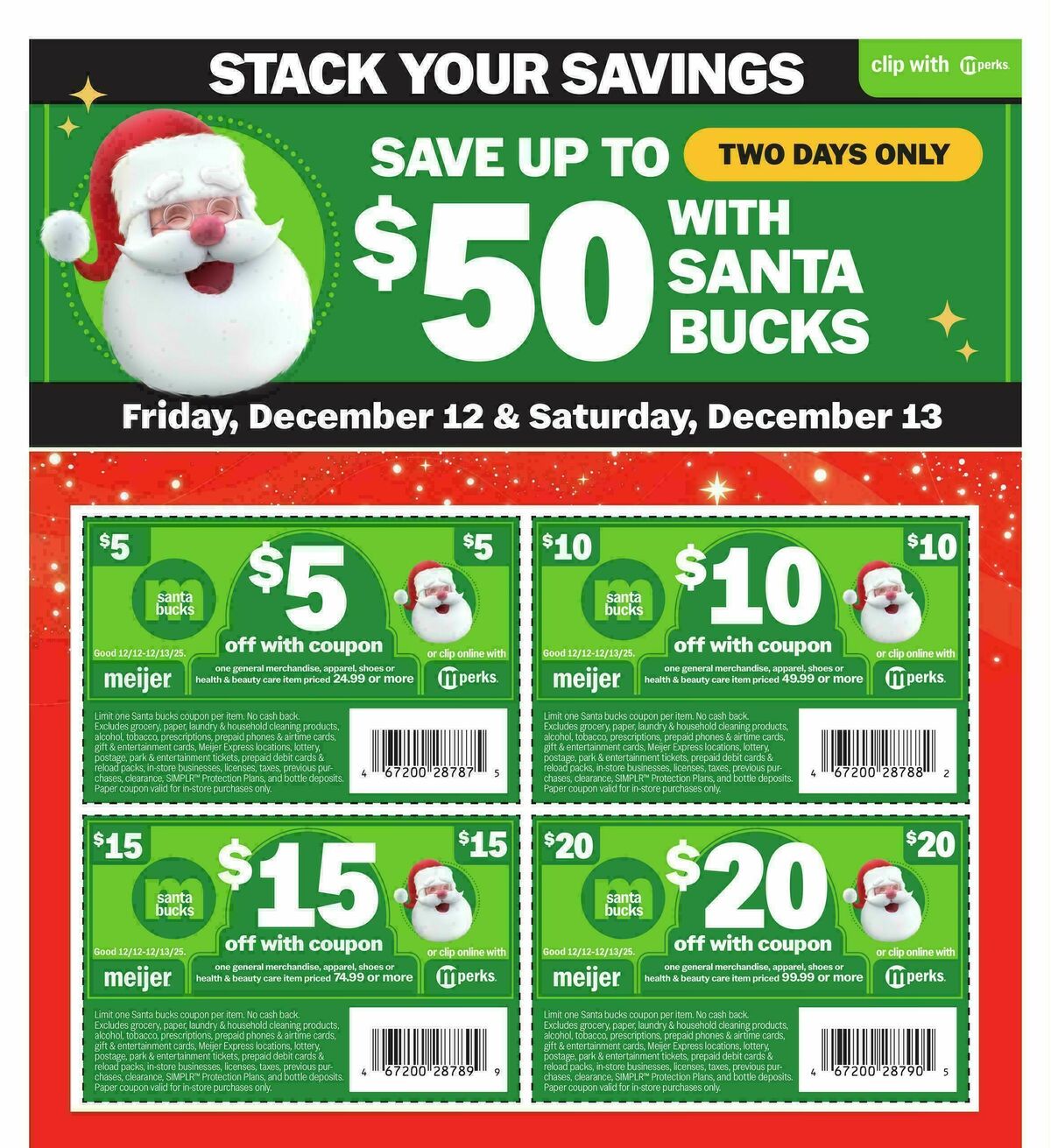 Meijer Super Sale Weekly Ad from December 12