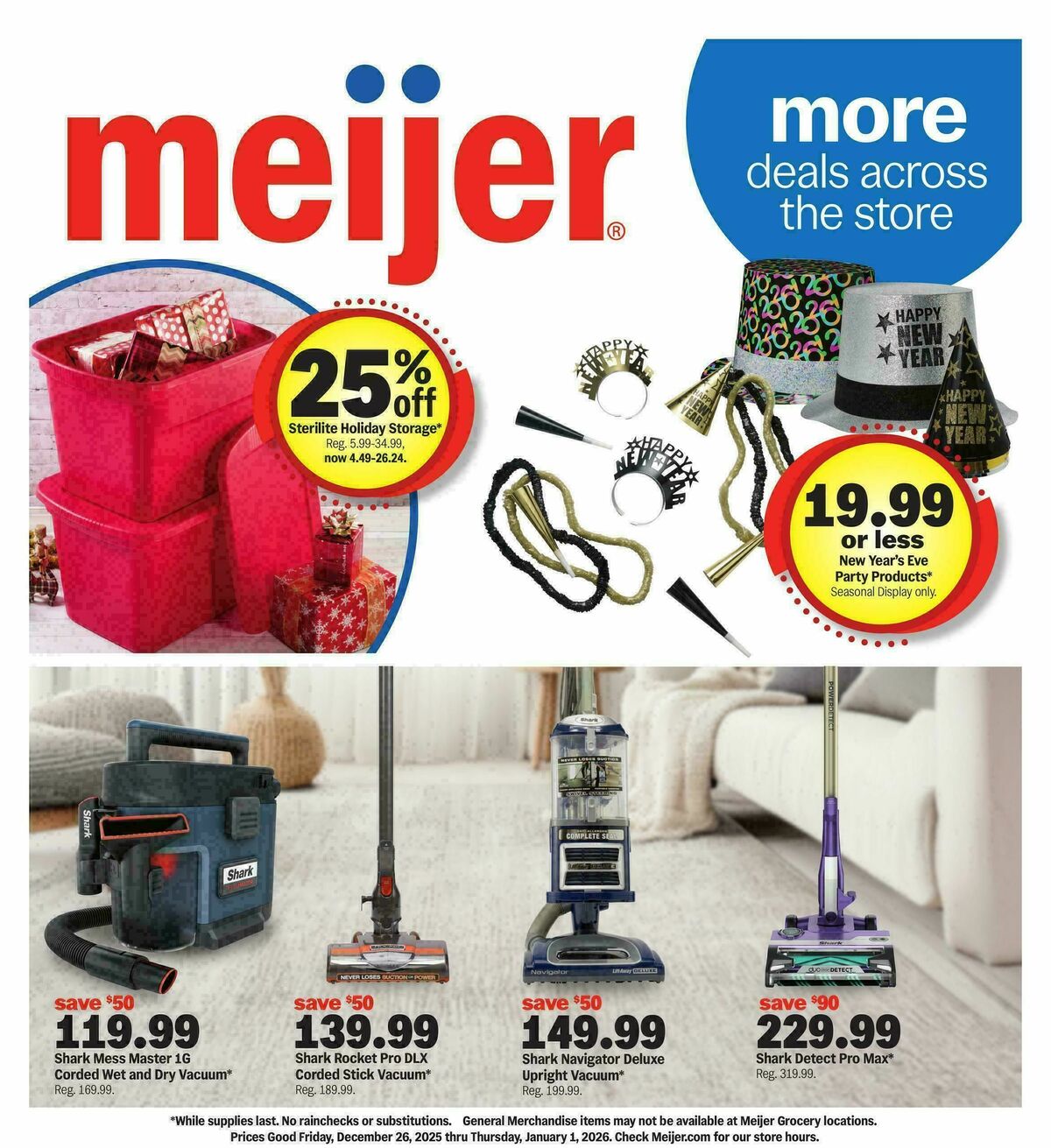 Meijer More deals across the store Weekly Ad from December 26