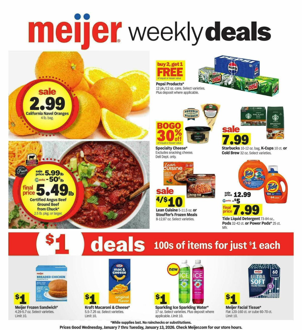 Meijer Weekly Ad from January 7