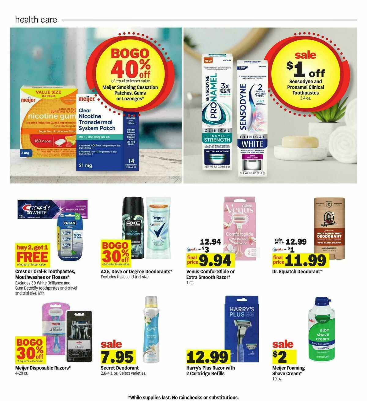 Meijer Weekly Ad from January 7