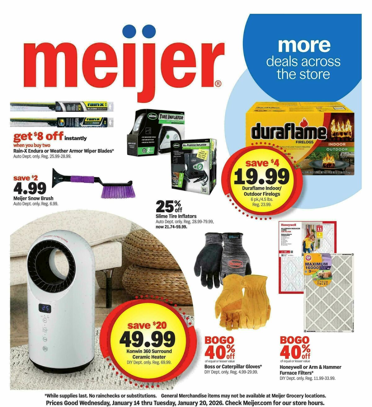 Meijer More deals across the store Weekly Ad from January 14