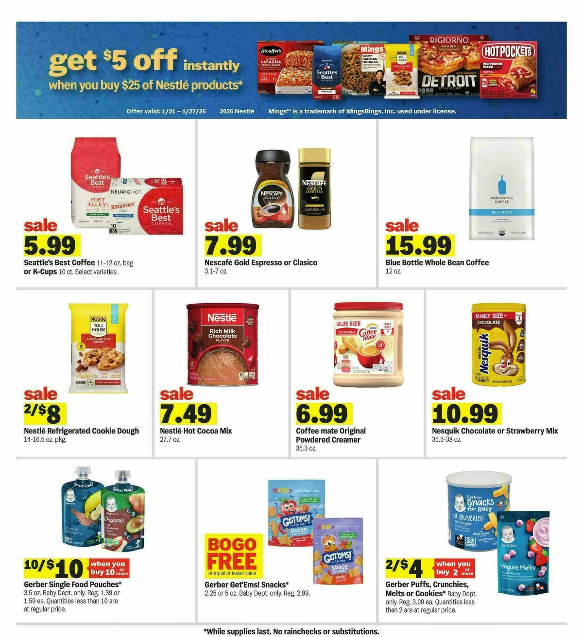 Meijer Weekly Ad from January 21