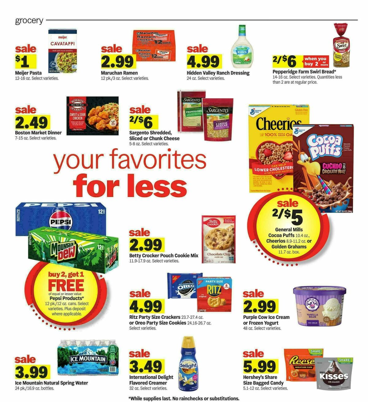 Meijer Weekly Ad from January 21