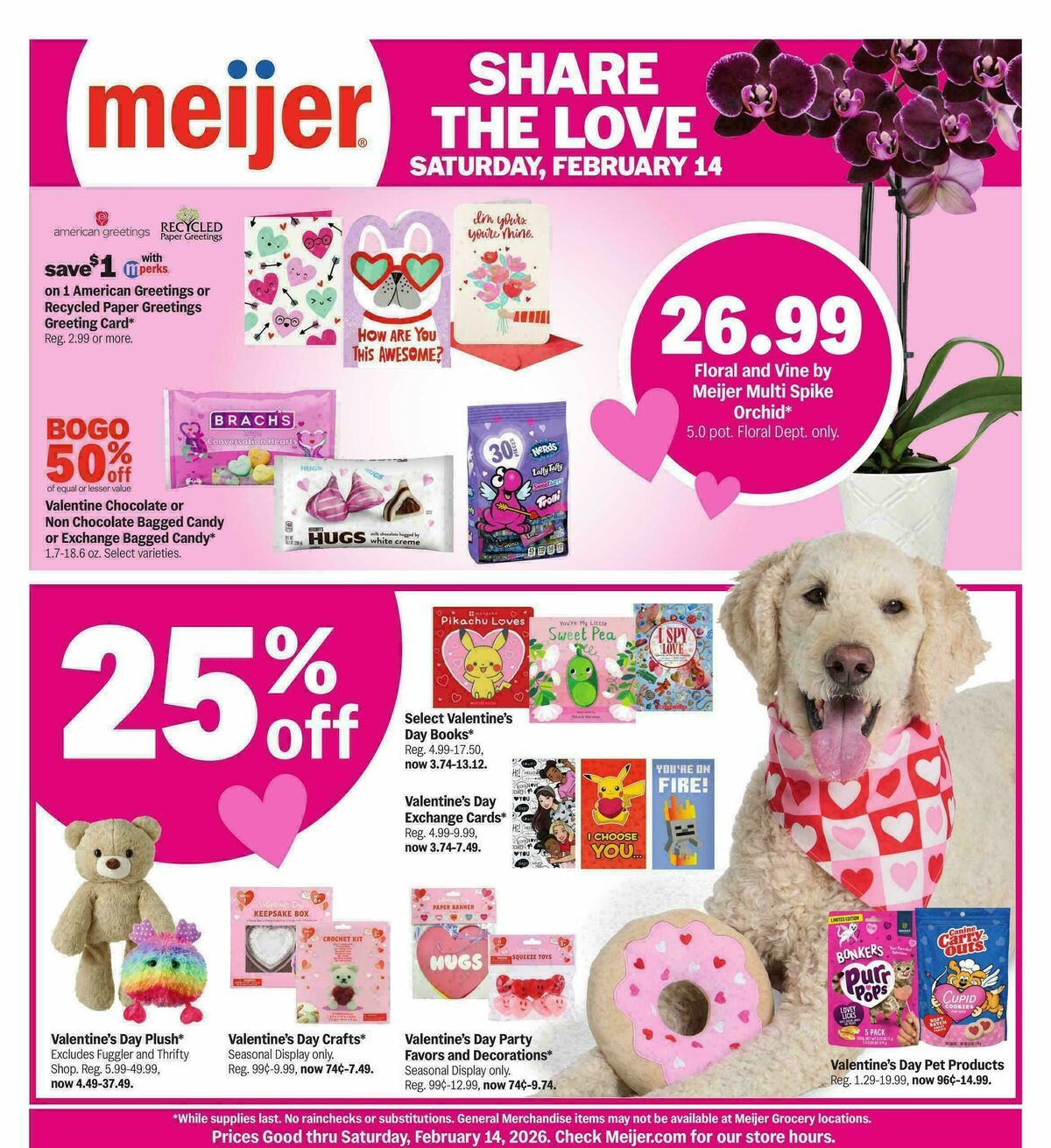 Meijer Share the love Weekly Ad from February 11