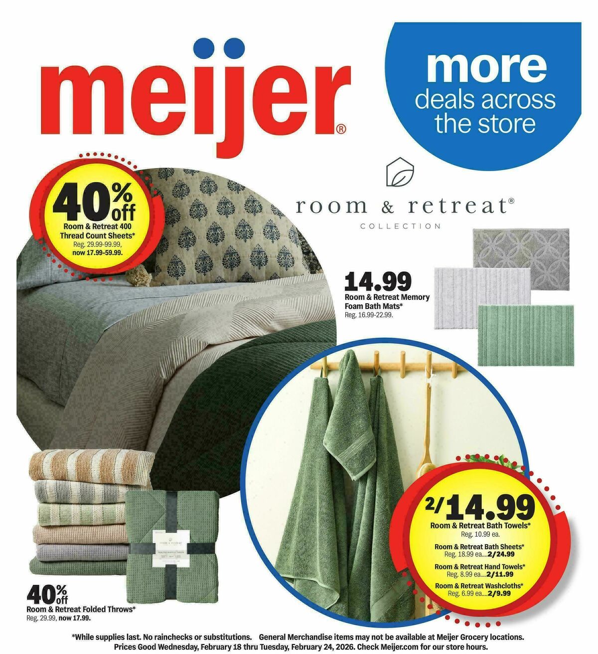 Meijer More deals across the store Weekly Ad from February 18