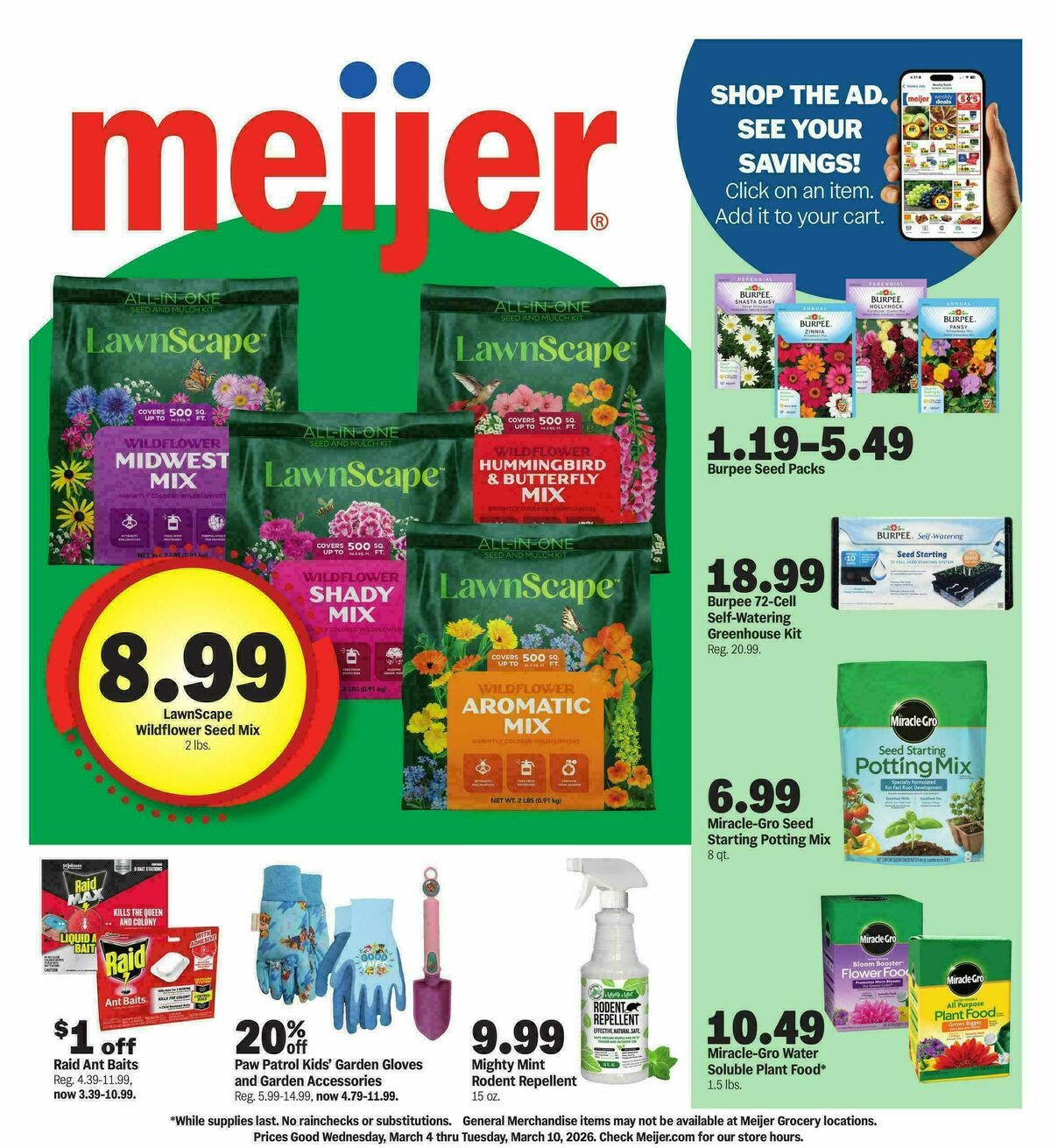 Meijer Shop the ad, see your savings! Weekly Ad from March 4