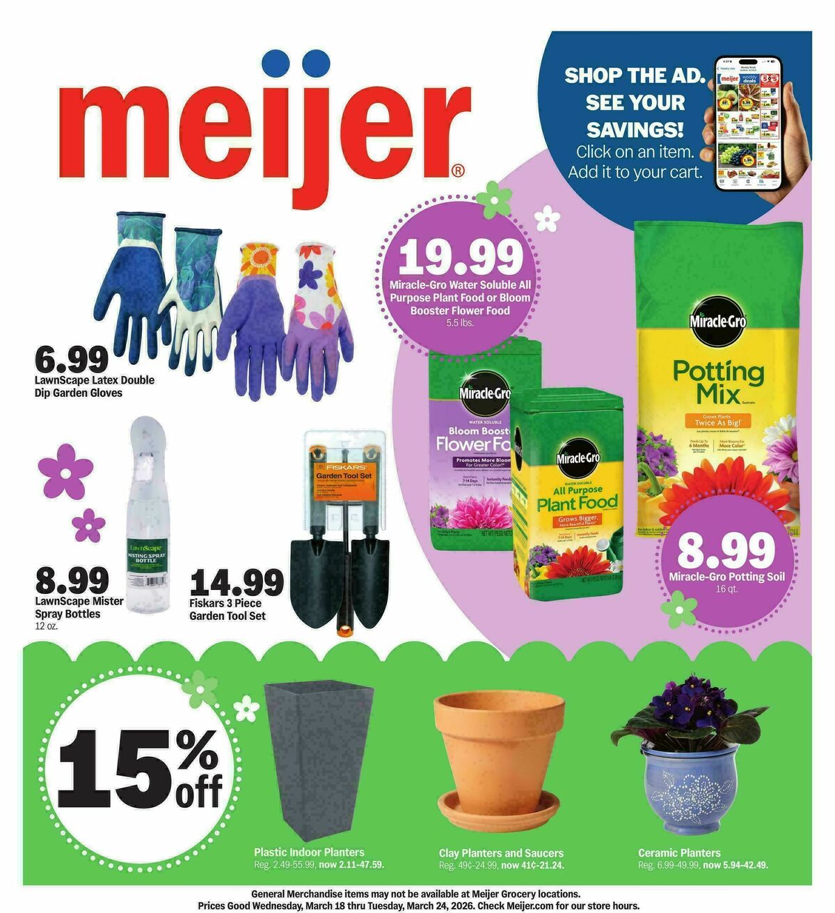 Meijer Shop the ad, see your savings! Weekly Ad from March 18