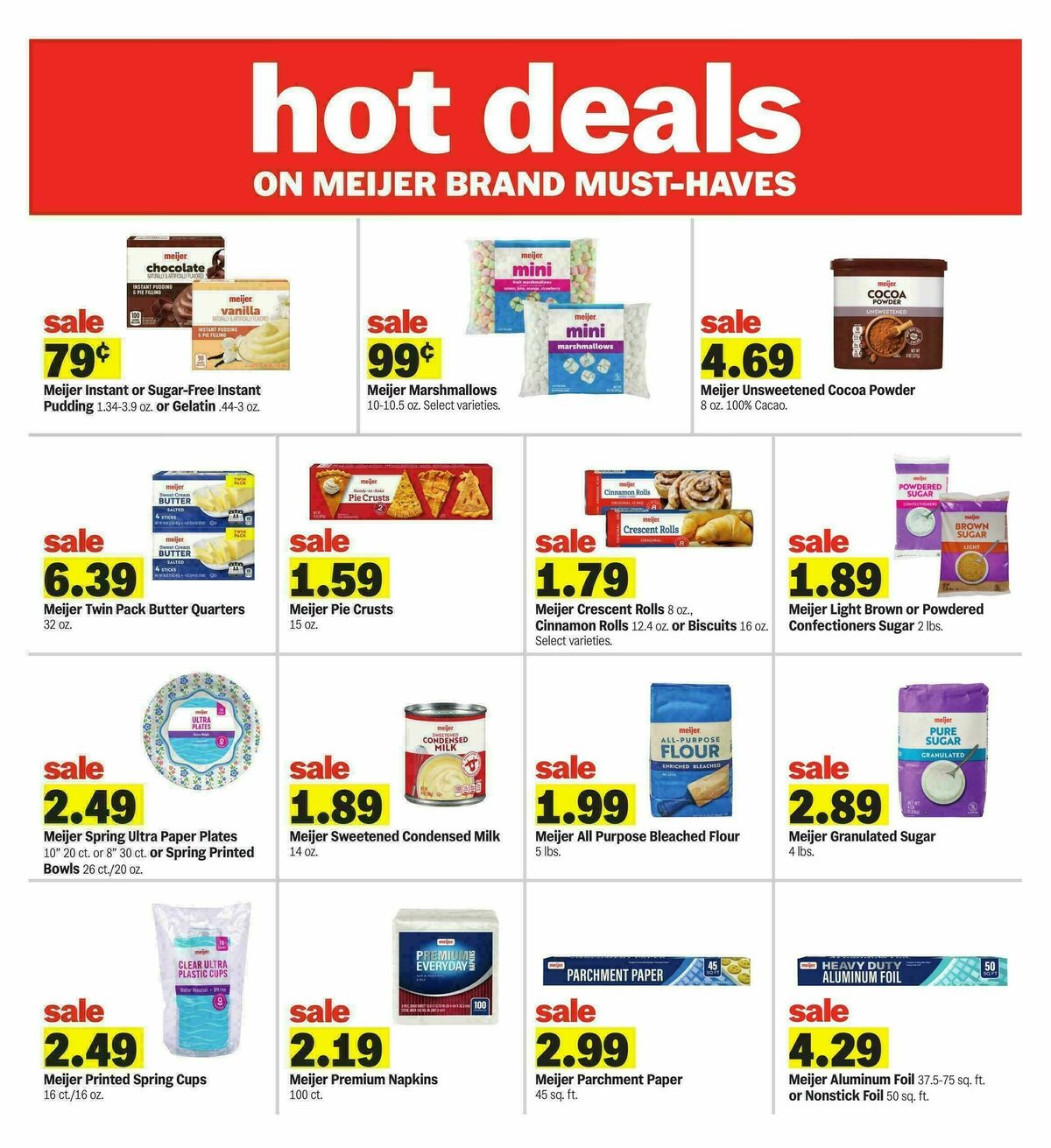 Meijer Weekly Ad from March 25