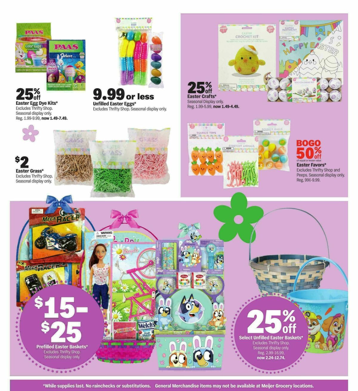Meijer Make easter a good deal better Weekly Ad from March 25