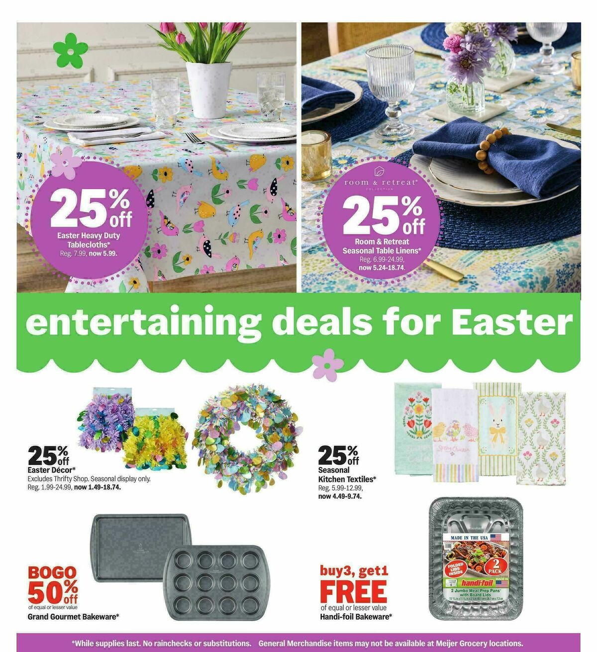Meijer Make easter a good deal better Weekly Ad from March 25