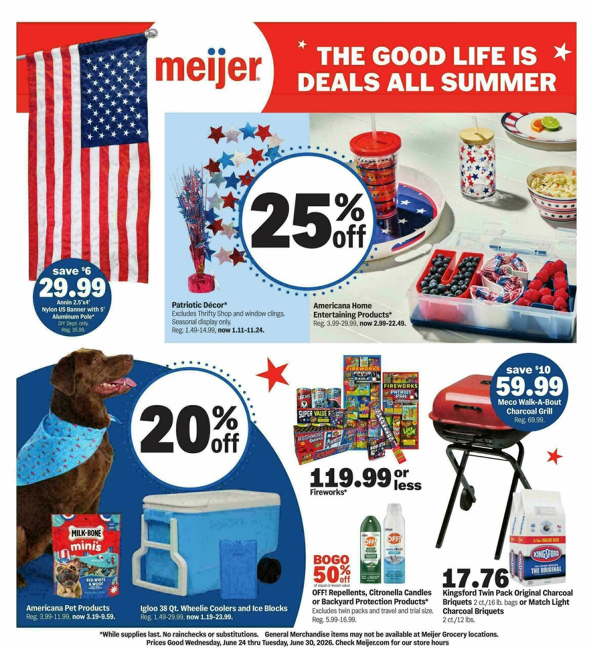 Meijer The good life is deals all summer Weekly Ad from June 24