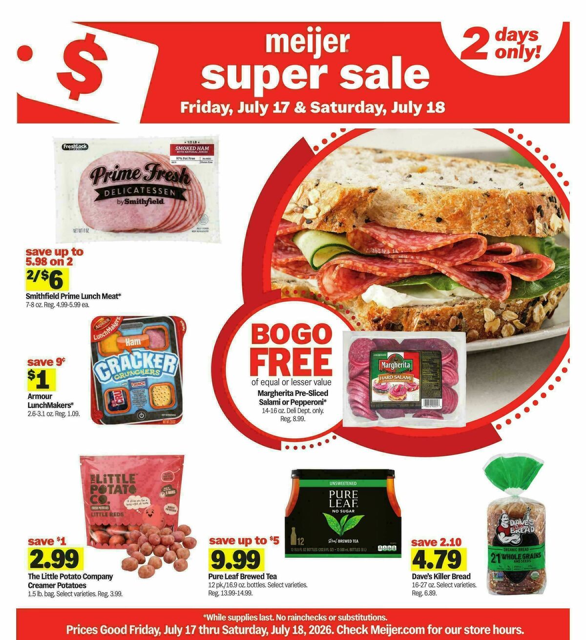 Meijer Super Sale Weekly Ad from July 17
