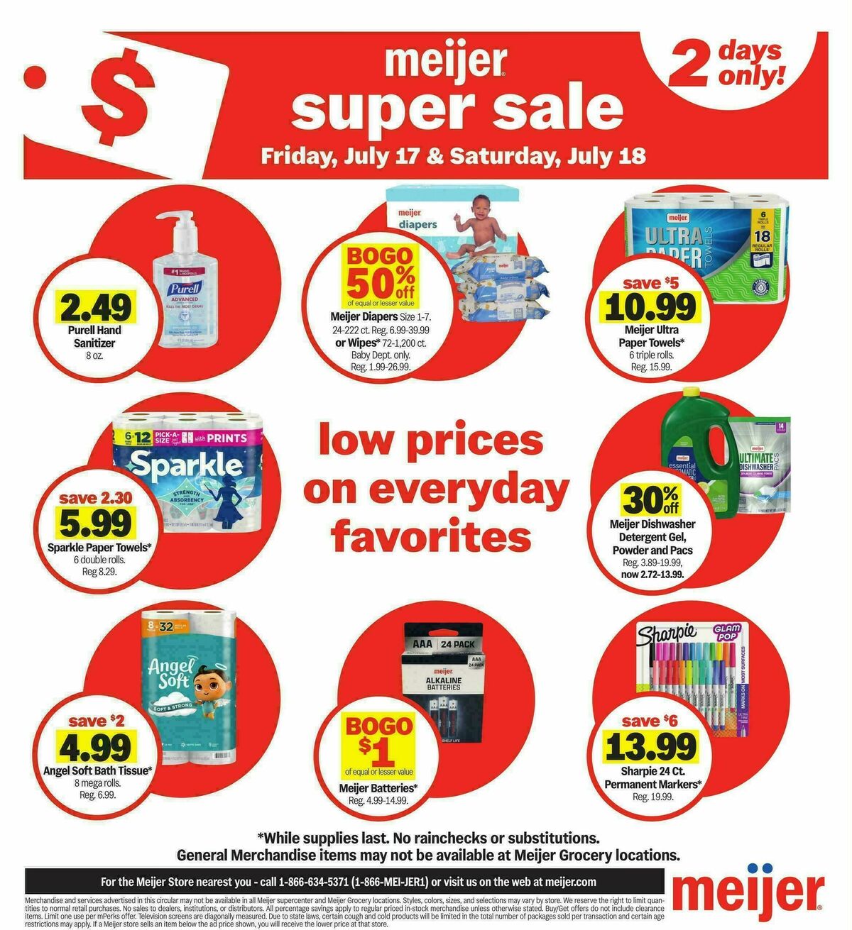 Meijer Super Sale Weekly Ad from July 17
