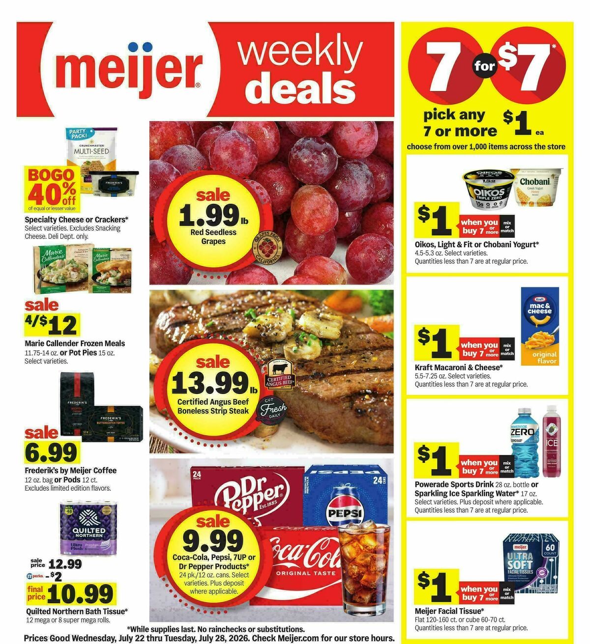 Meijer Weekly Ad from July 22
